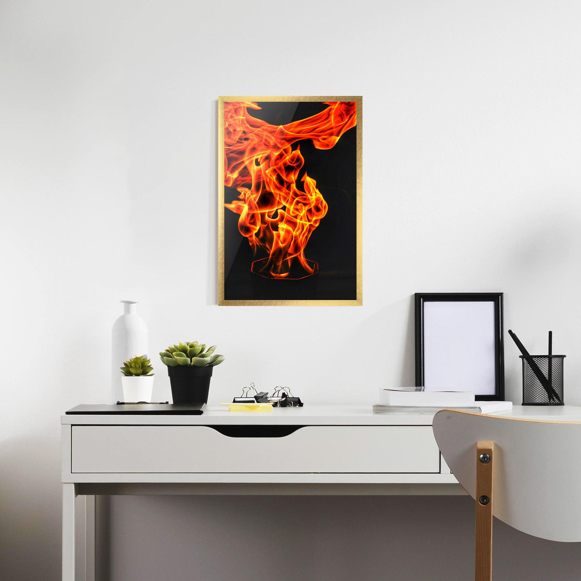 Gerahmte Poster Phoenix Heat Dance mockup 7