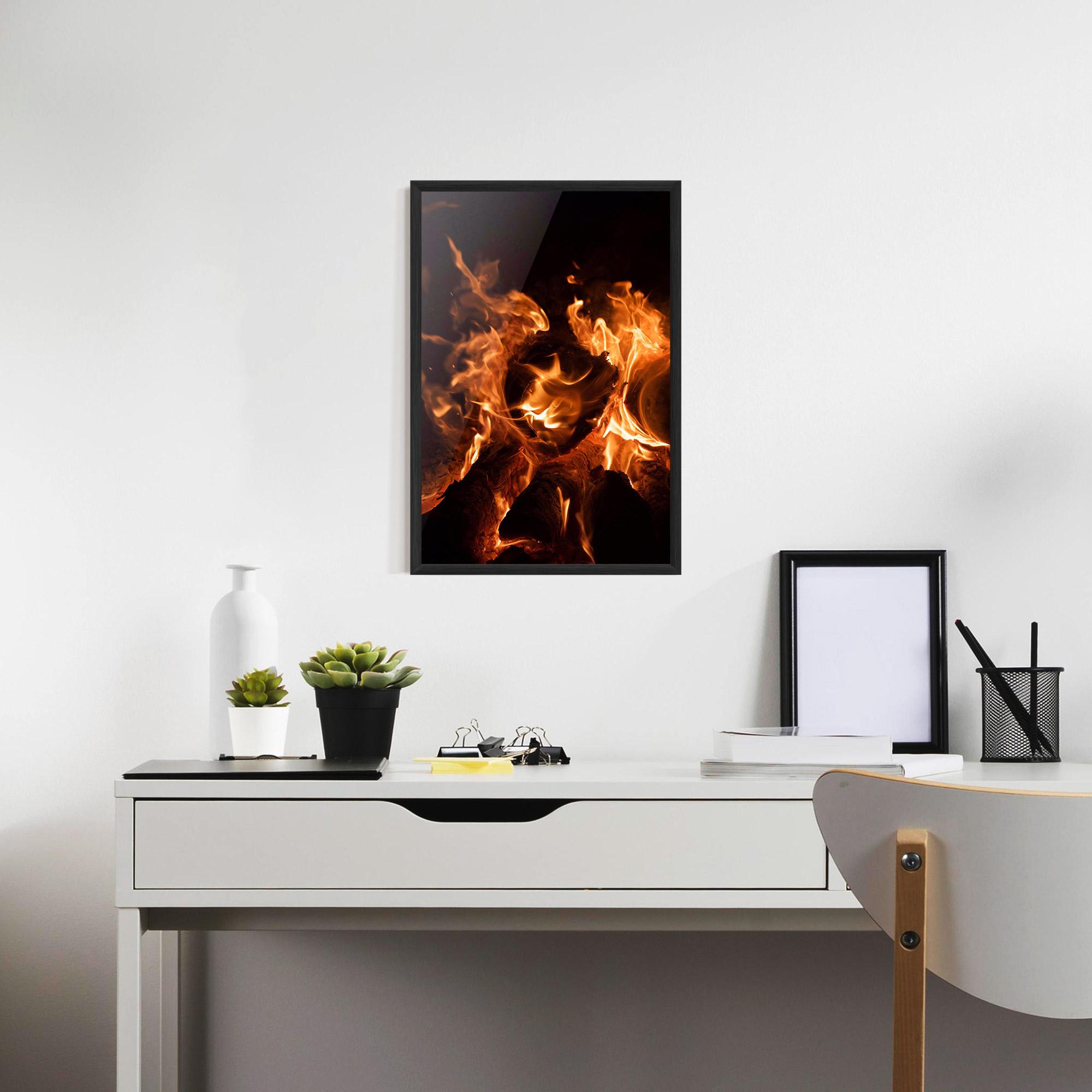 Gerahmte Poster Eternal Flame mockup 7