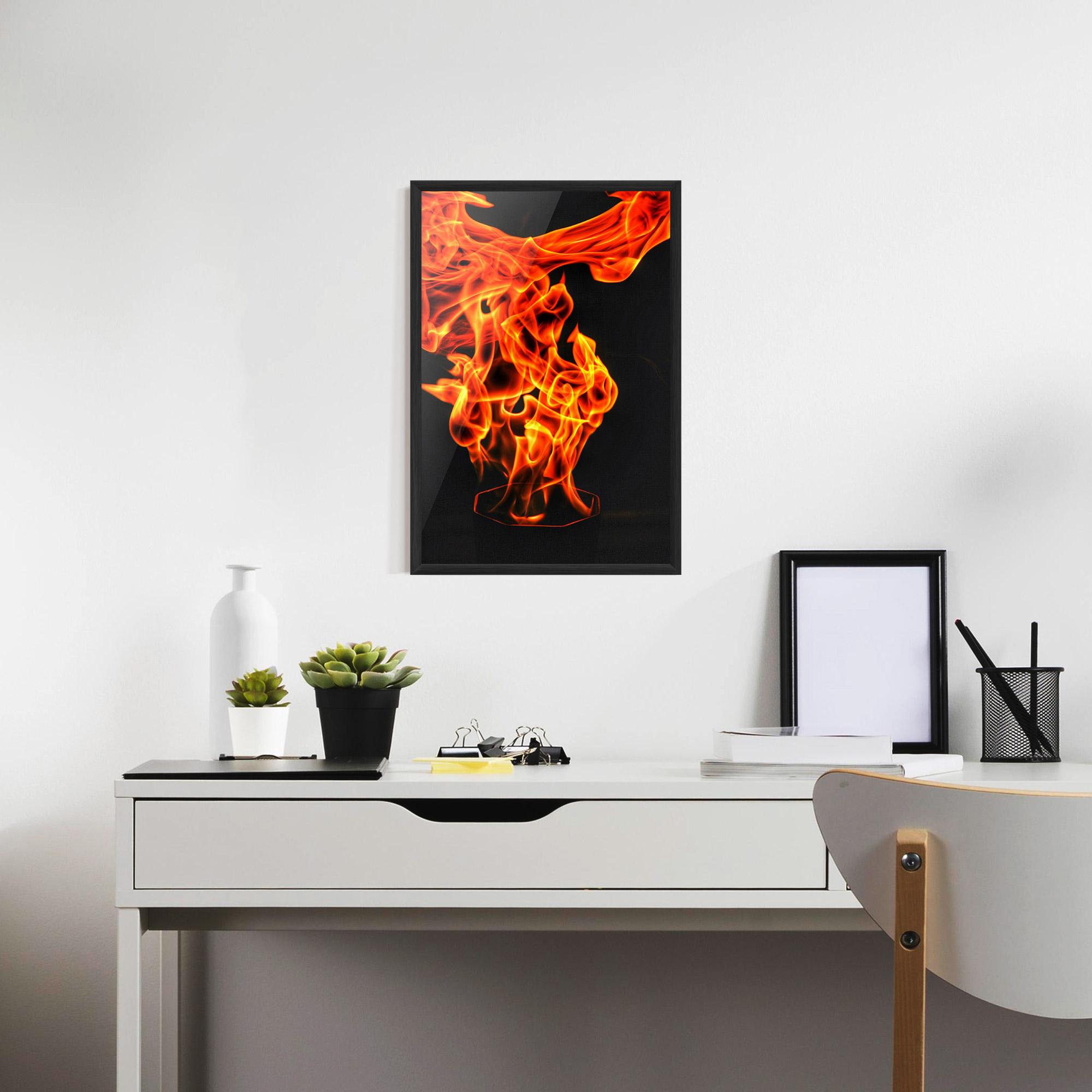 Gerahmte Poster Phoenix Heat Dance mockup 7