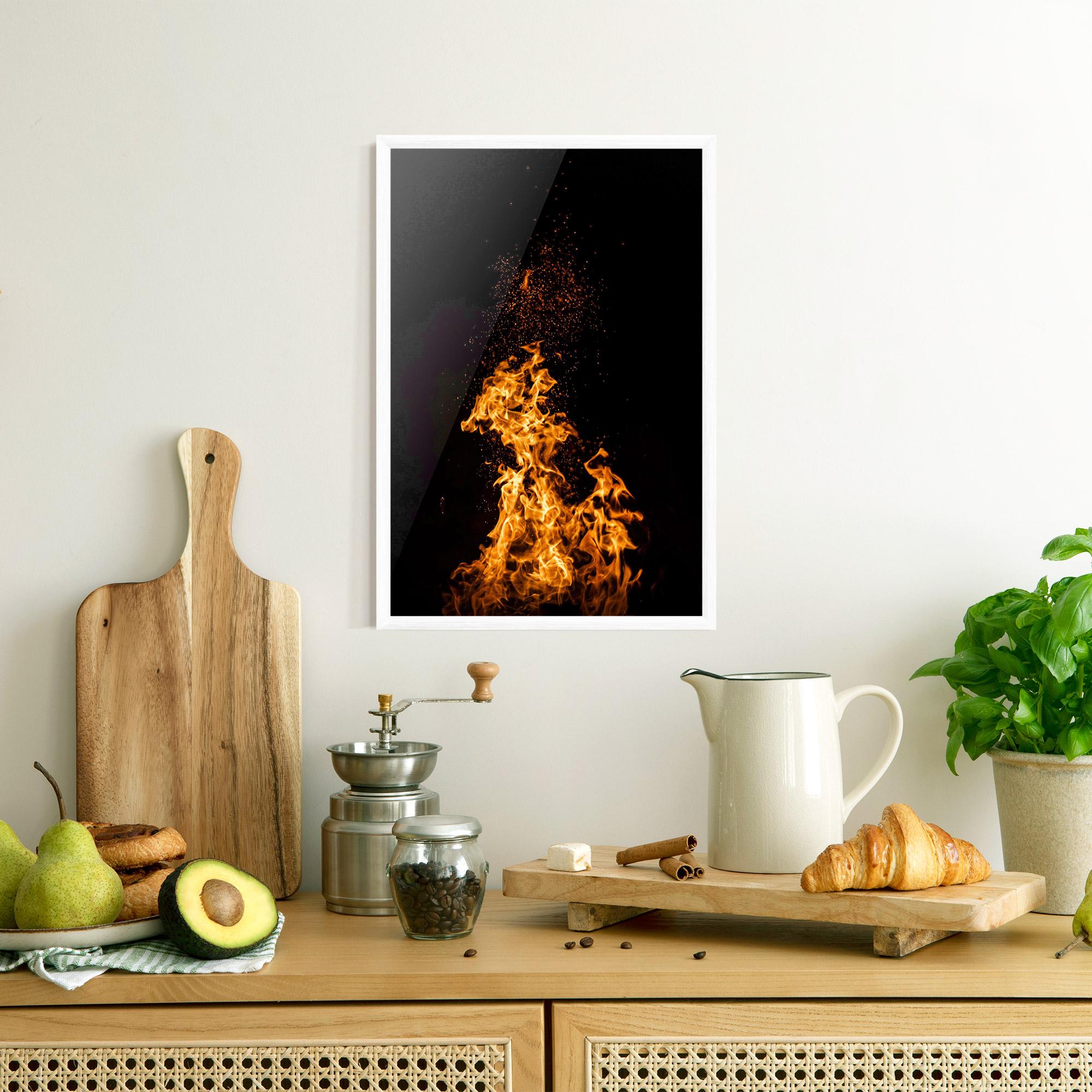Gerahmte Poster Big Fire mockup 8