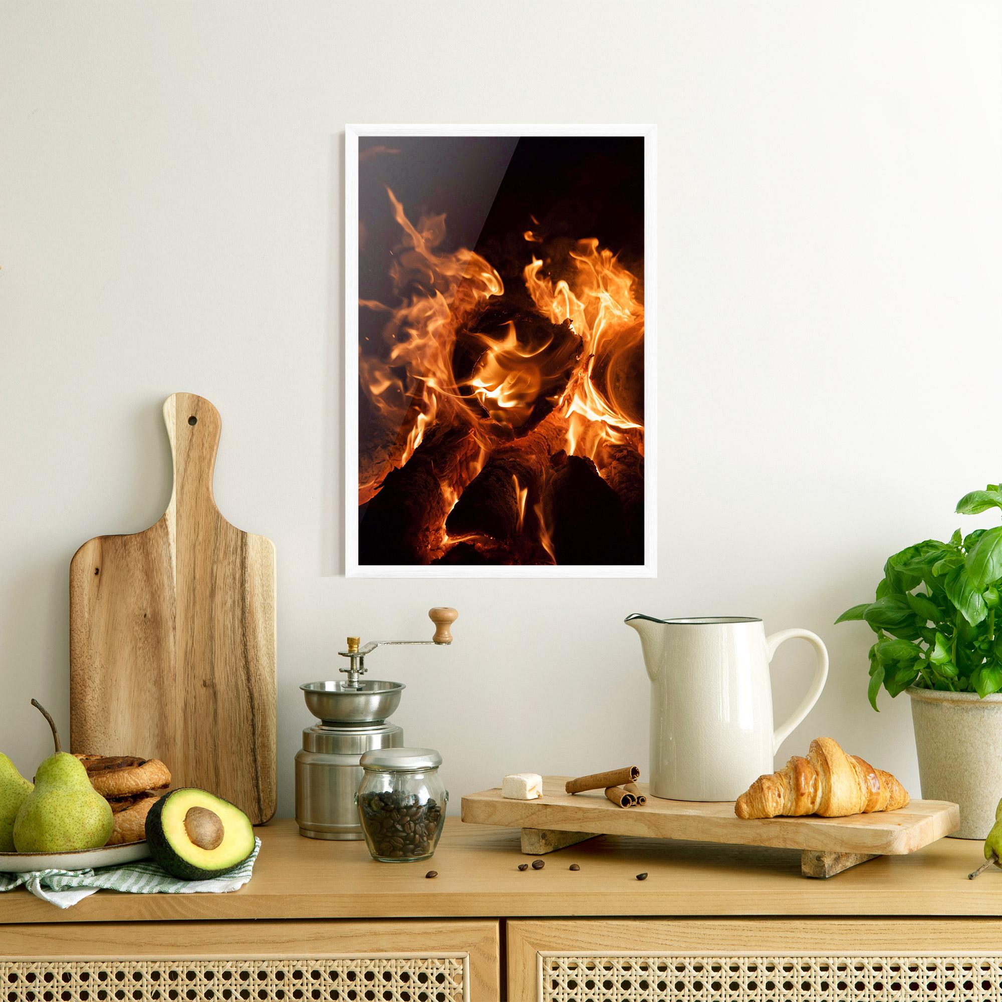 Gerahmte Poster Eternal Flame mockup 8