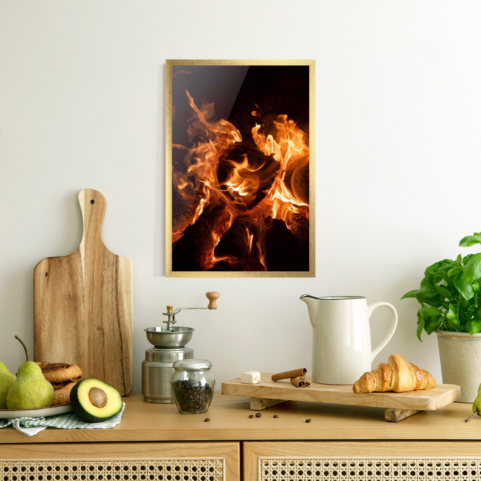 Gerahmte Poster Eternal Flame mockup 8