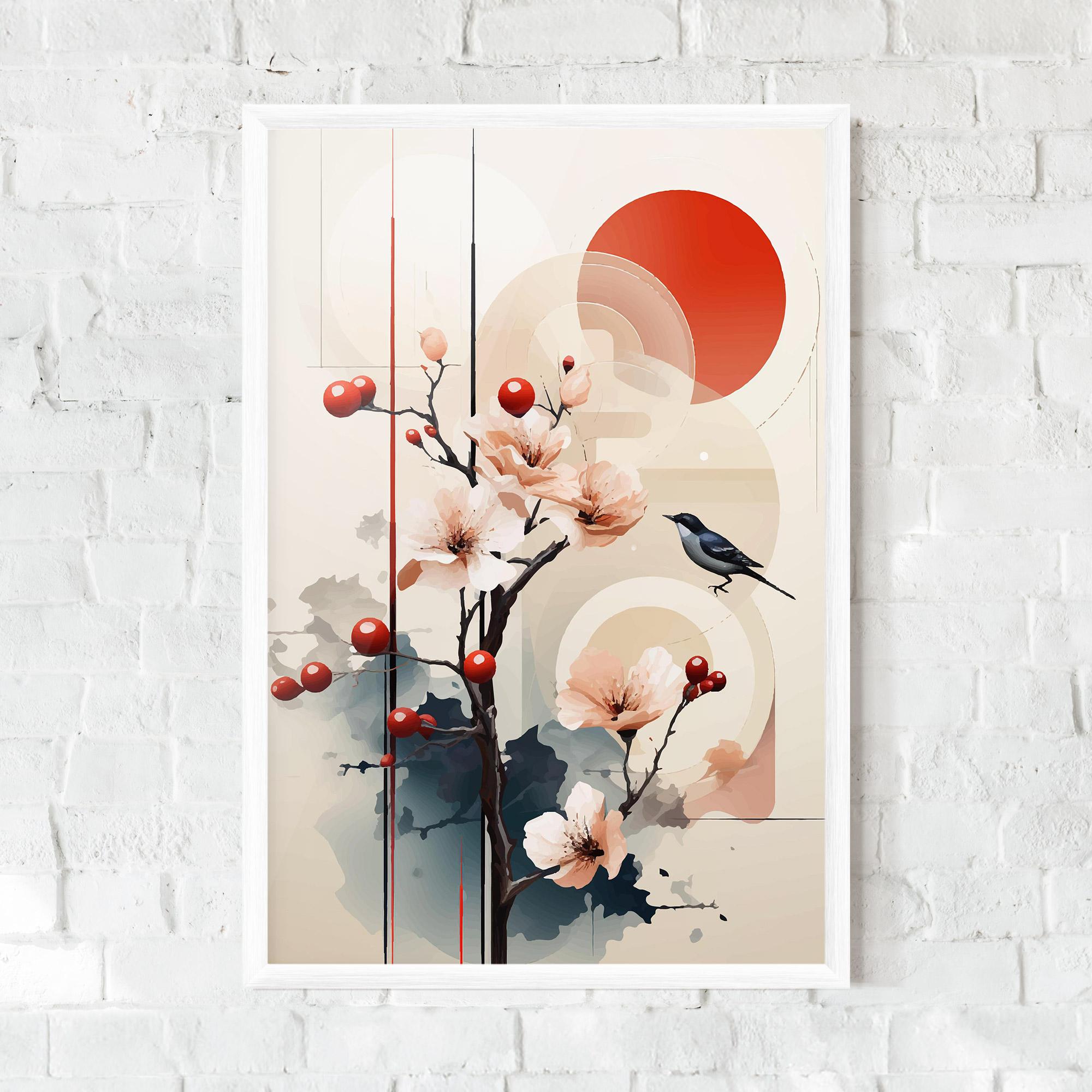 Gerahmte Poster Cream Nature mockup 0