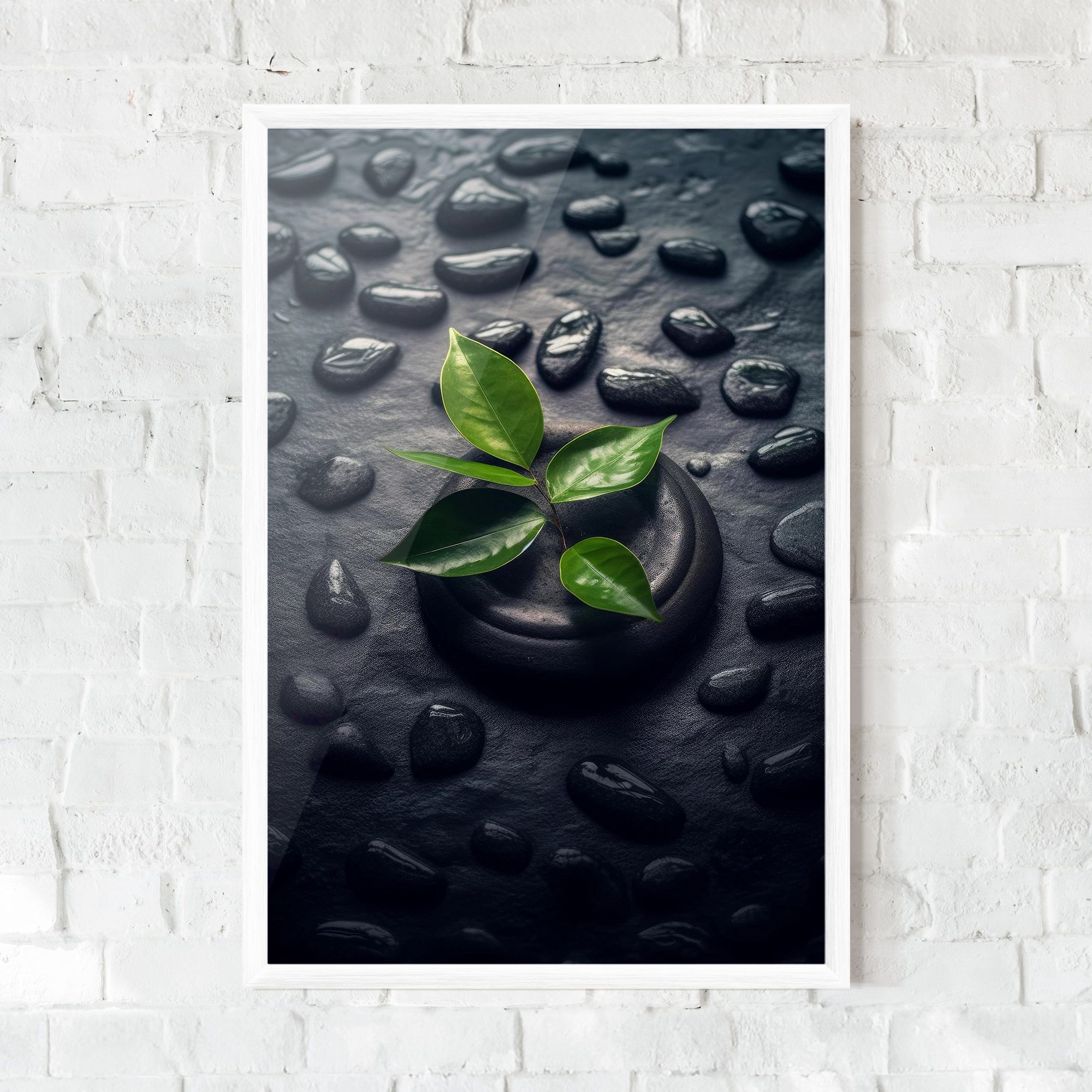 Realistic Spa Leaf mockup 0