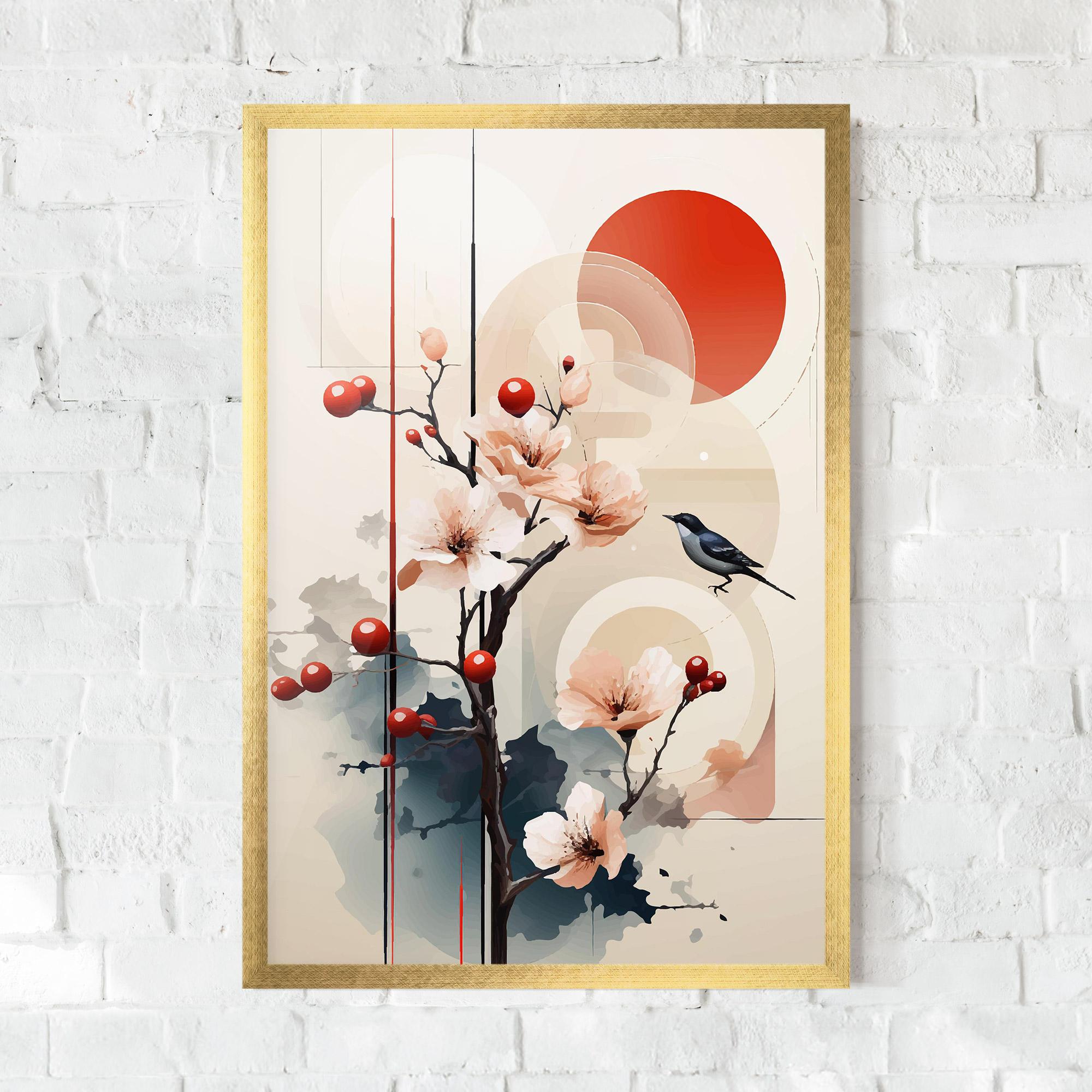 Gerahmte Poster Cream Nature mockup 0