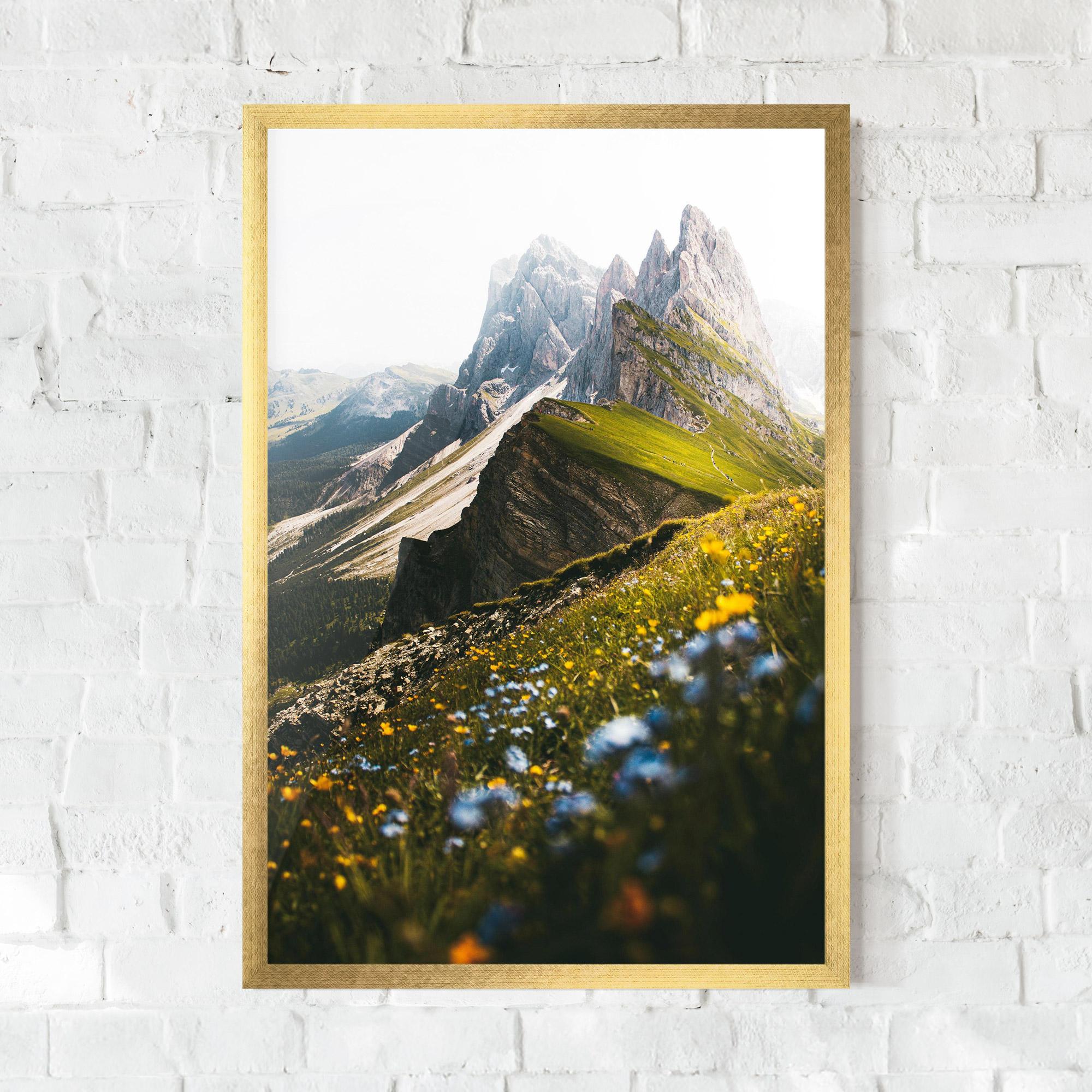 Gerahmte Poster Foggy Mountain View mockup 0