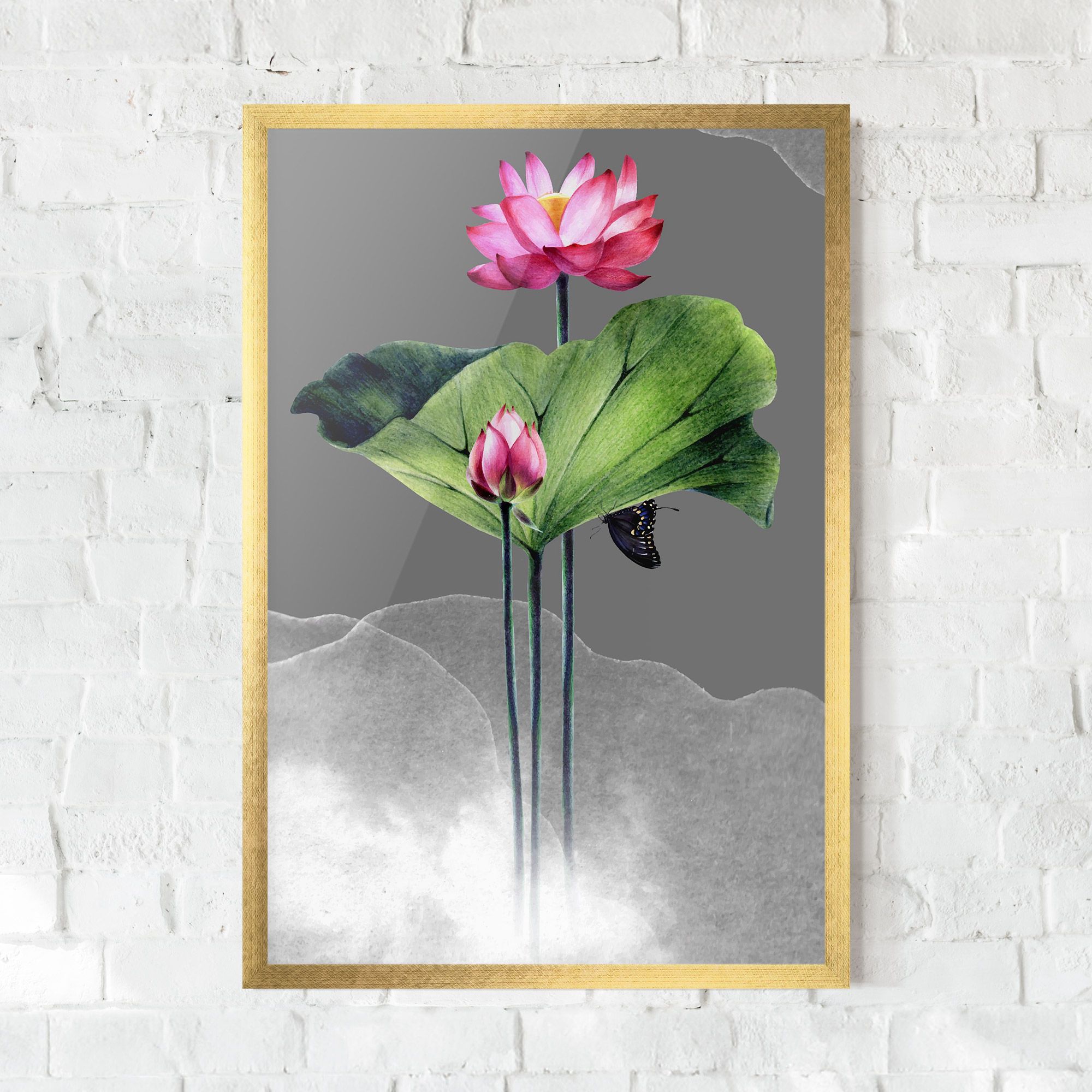 Pink Lotus Art mockup 0