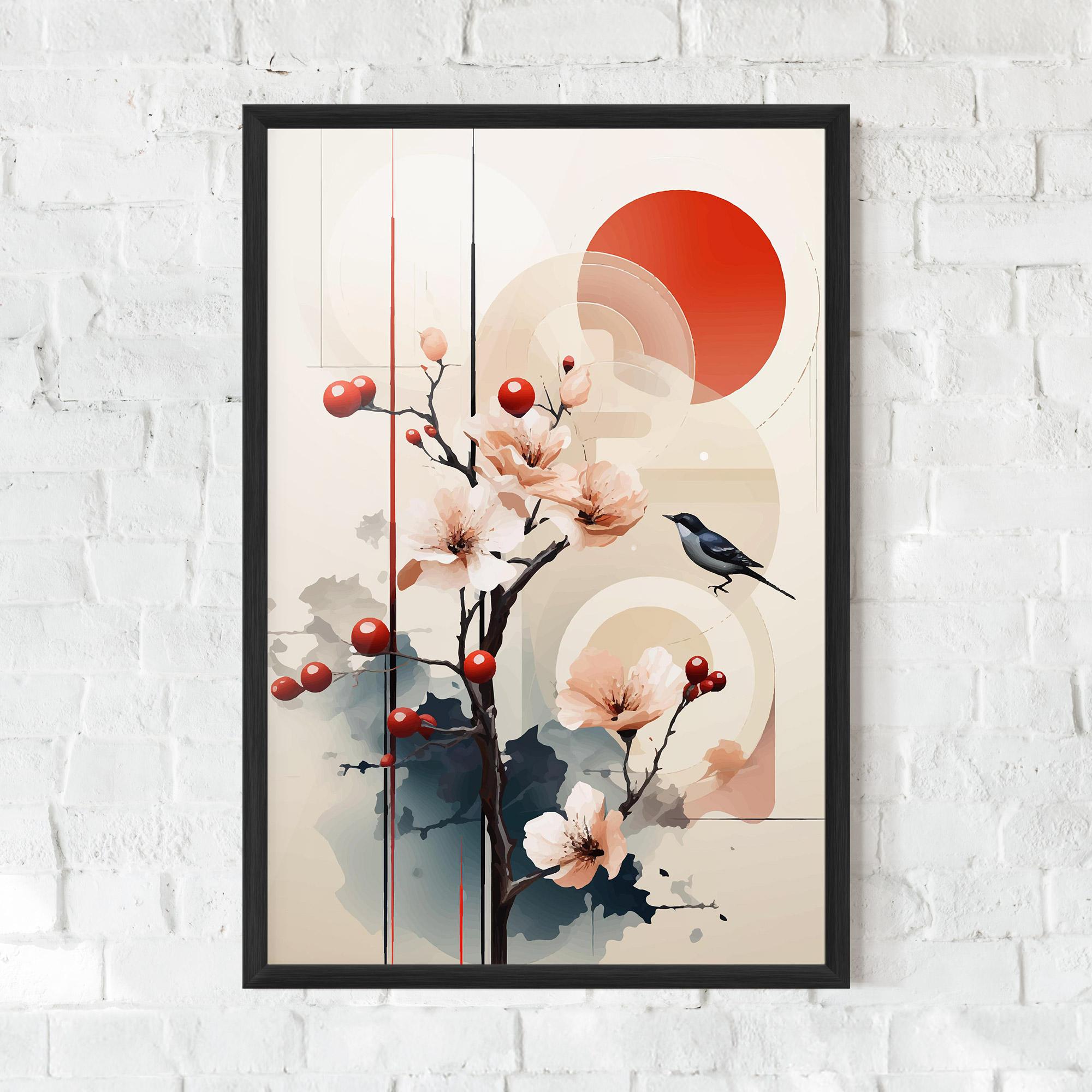 Gerahmte Poster Cream Nature mockup 0