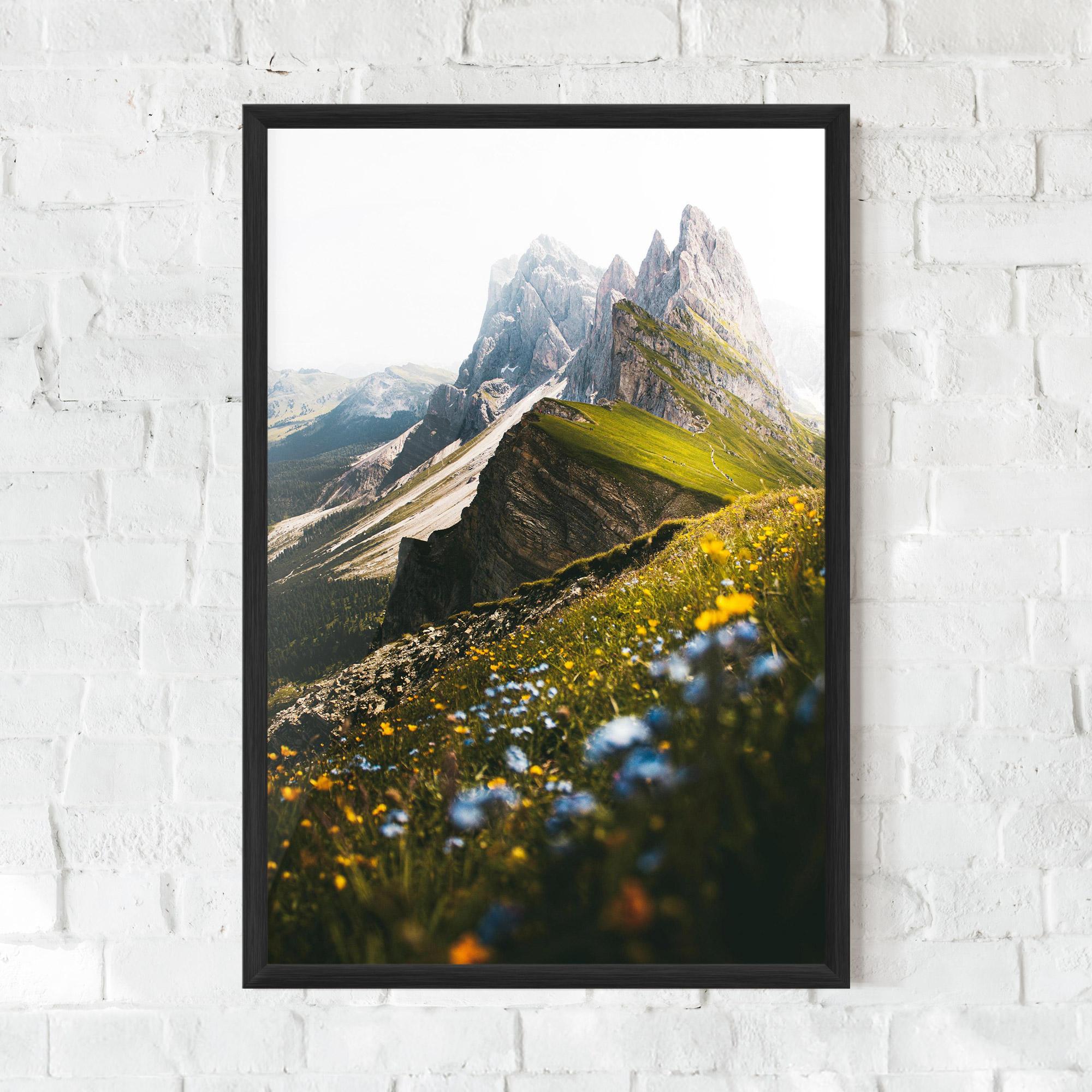Gerahmte Poster Foggy Mountain View mockup 0