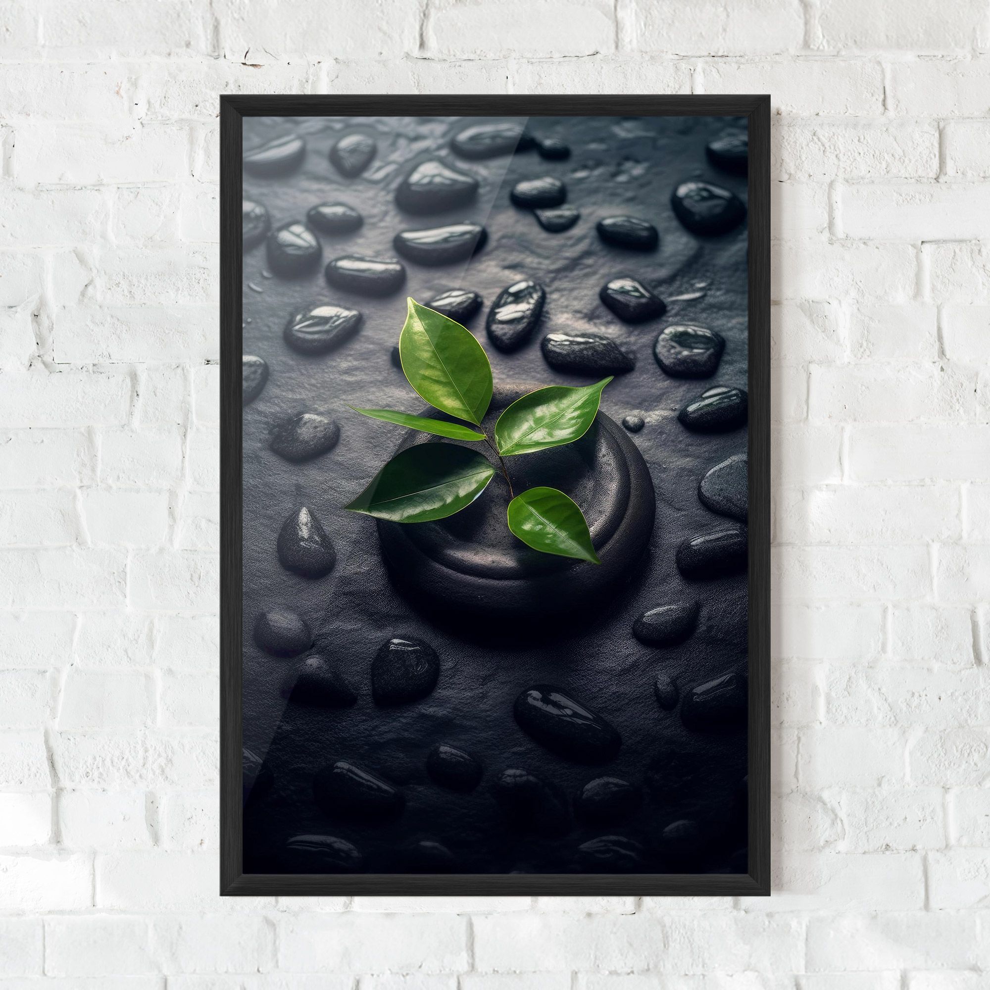 Realistic Spa Leaf mockup 0