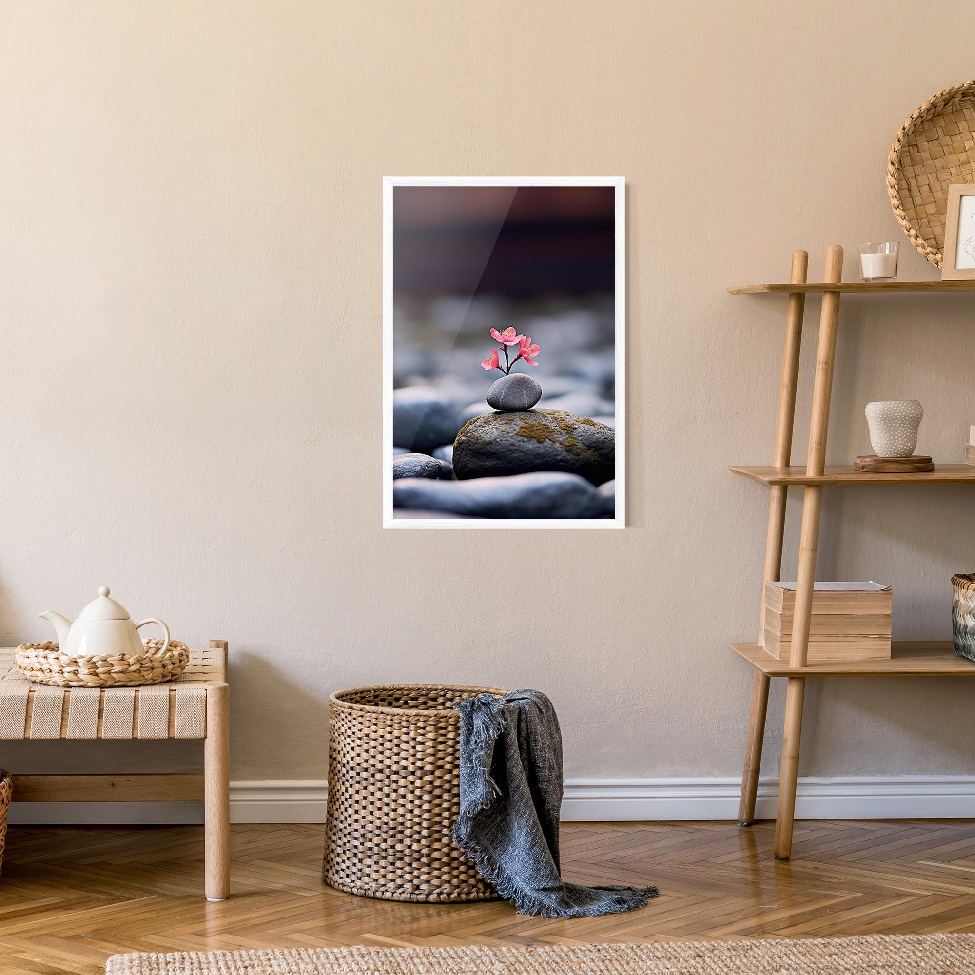 Gerahmte Poster Tiny Flower Rock mockup 9