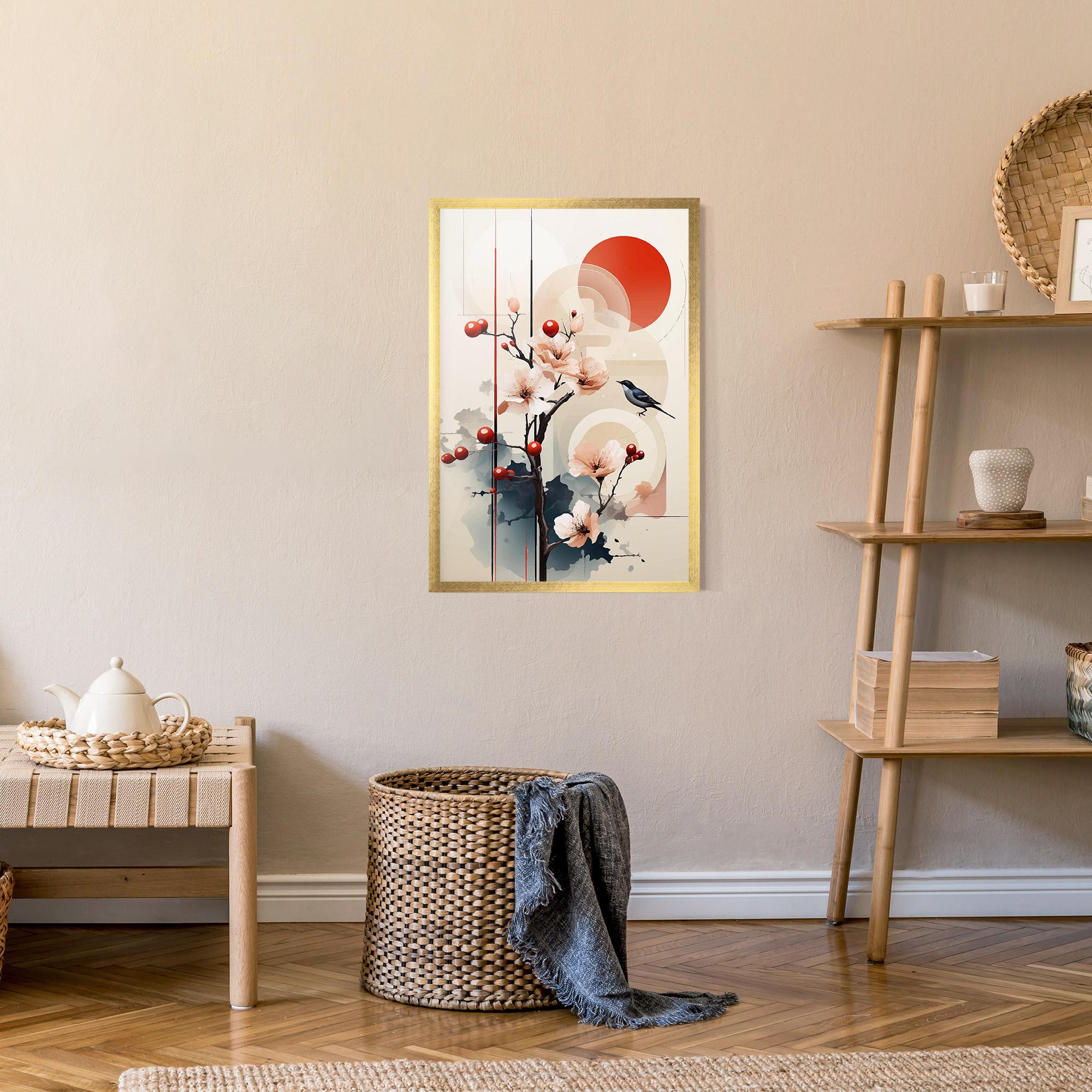 Gerahmte Poster Cream Nature mockup 9