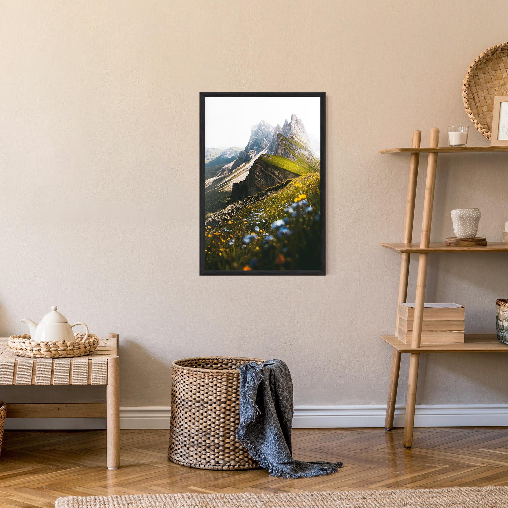 Gerahmte Poster Foggy Mountain View mockup 9