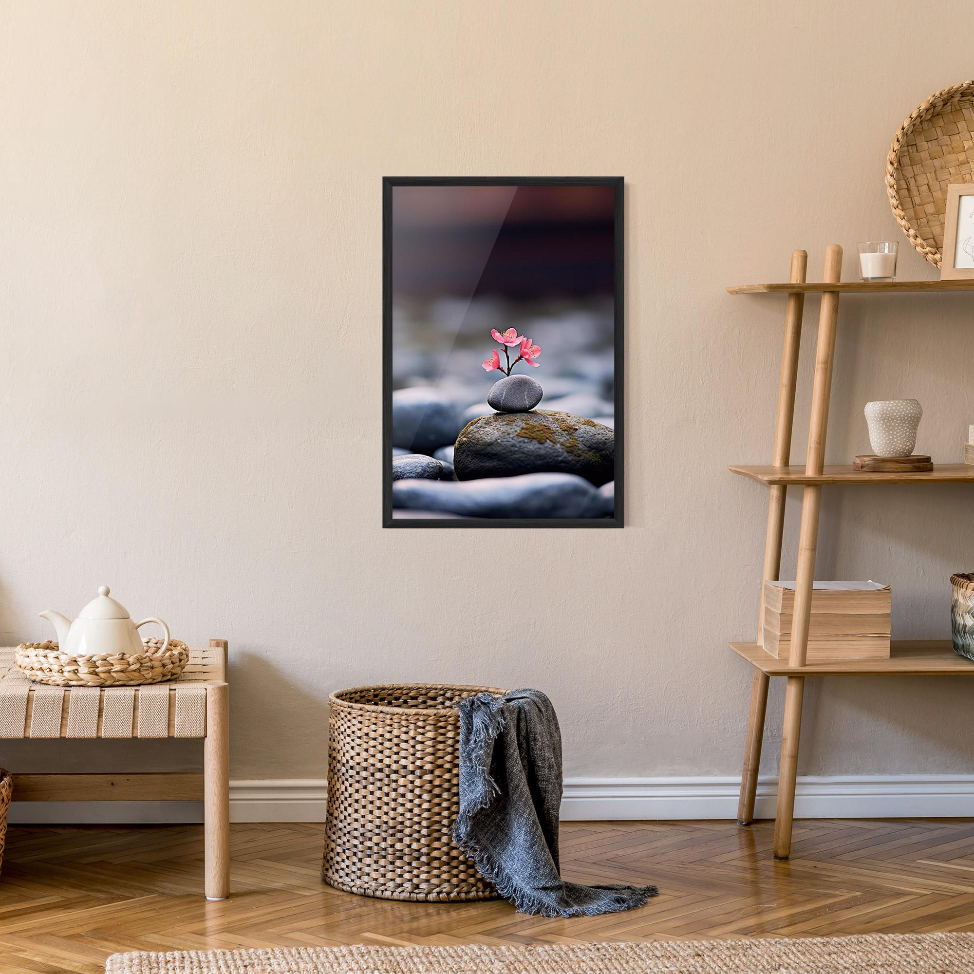 Gerahmte Poster Tiny Flower Rock mockup 9