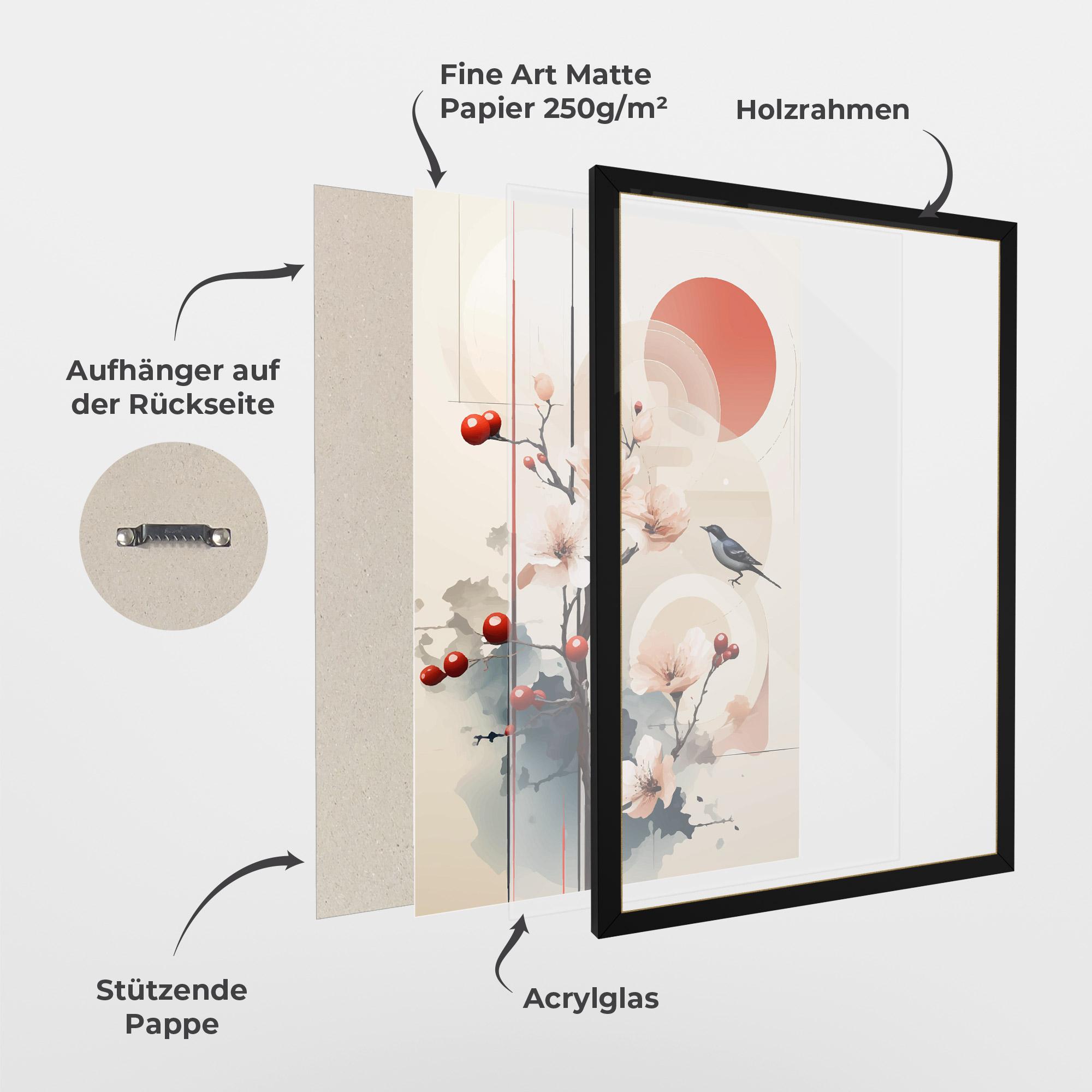 Gerahmte Poster Cream Nature mockup 1