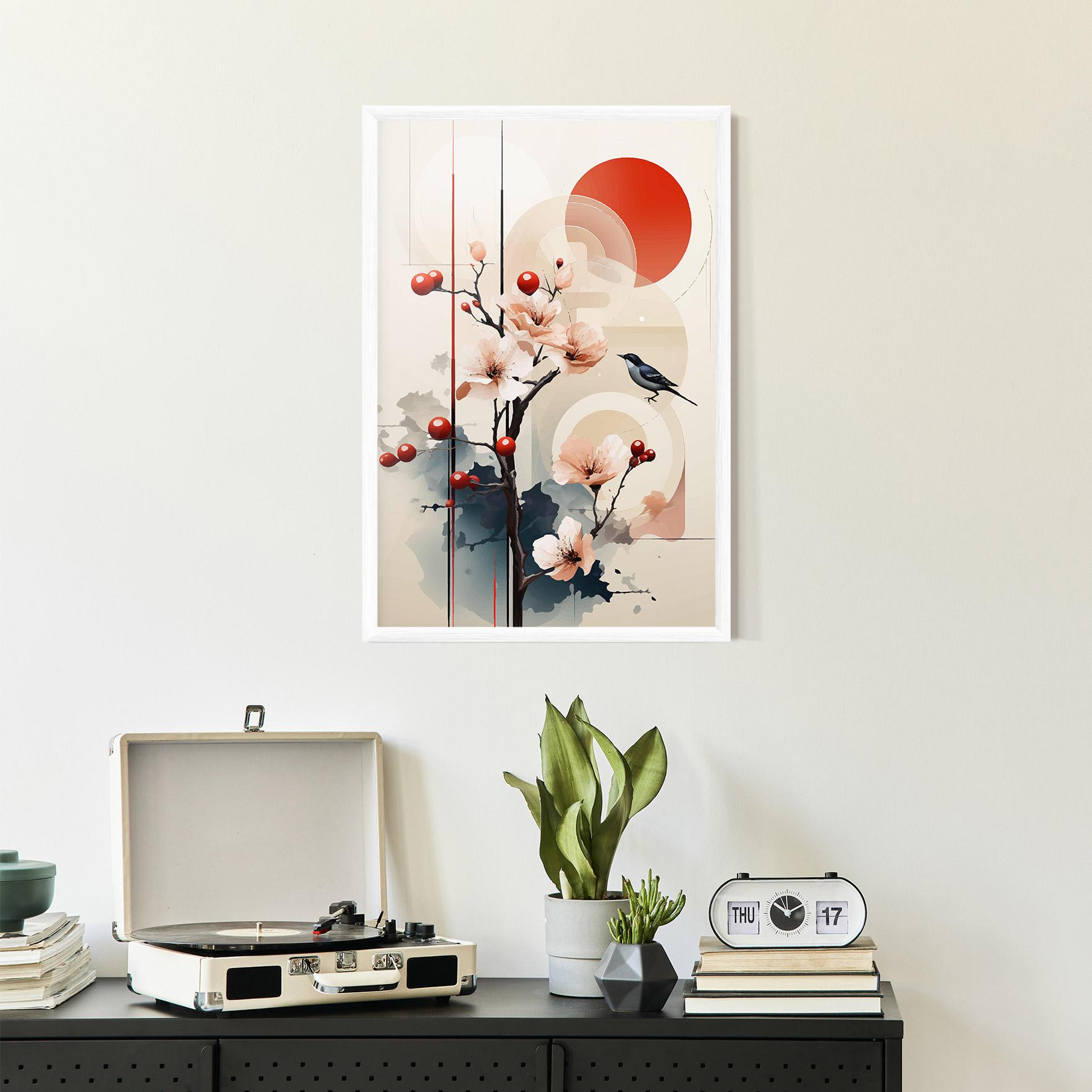 Gerahmte Poster Cream Nature mockup 2