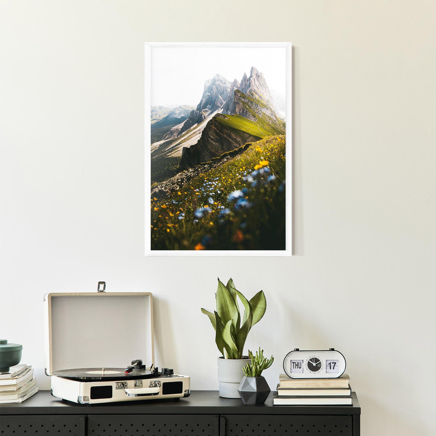 Gerahmte Poster Foggy Mountain View mockup 2
