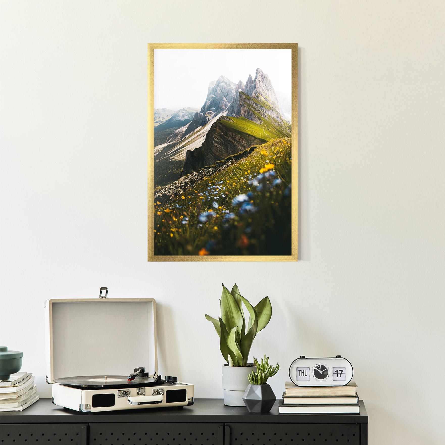 Gerahmte Poster Foggy Mountain View mockup 2