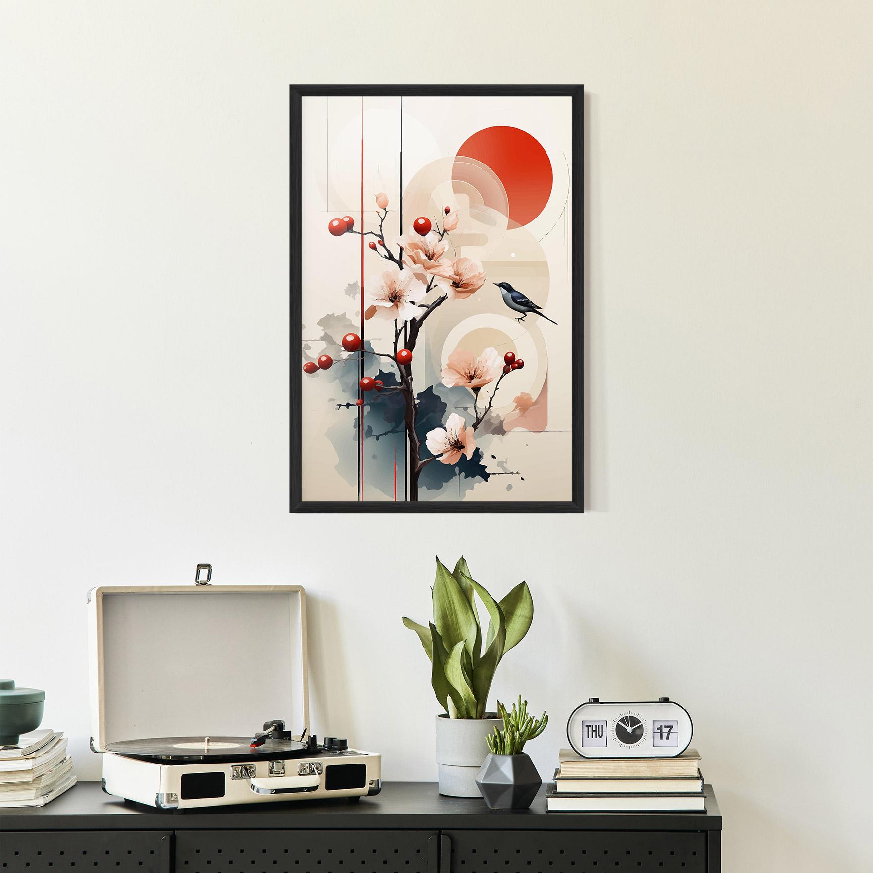 Gerahmte Poster Cream Nature mockup 2