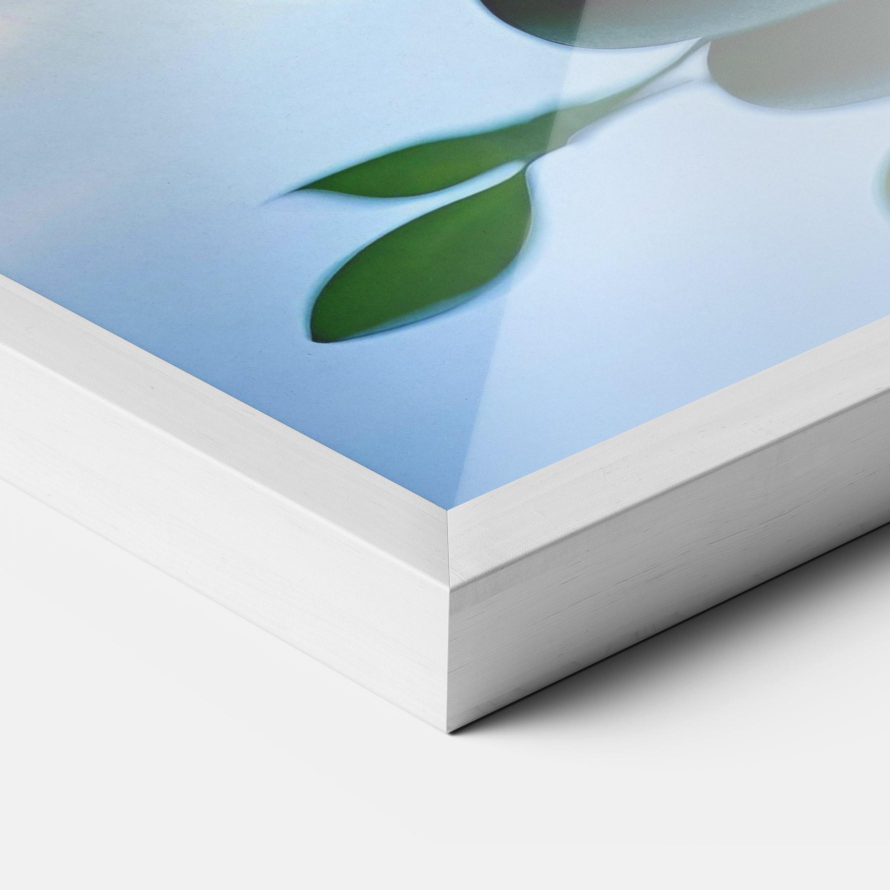 Gerahmte Poster Stones Green Leaves mockup 3