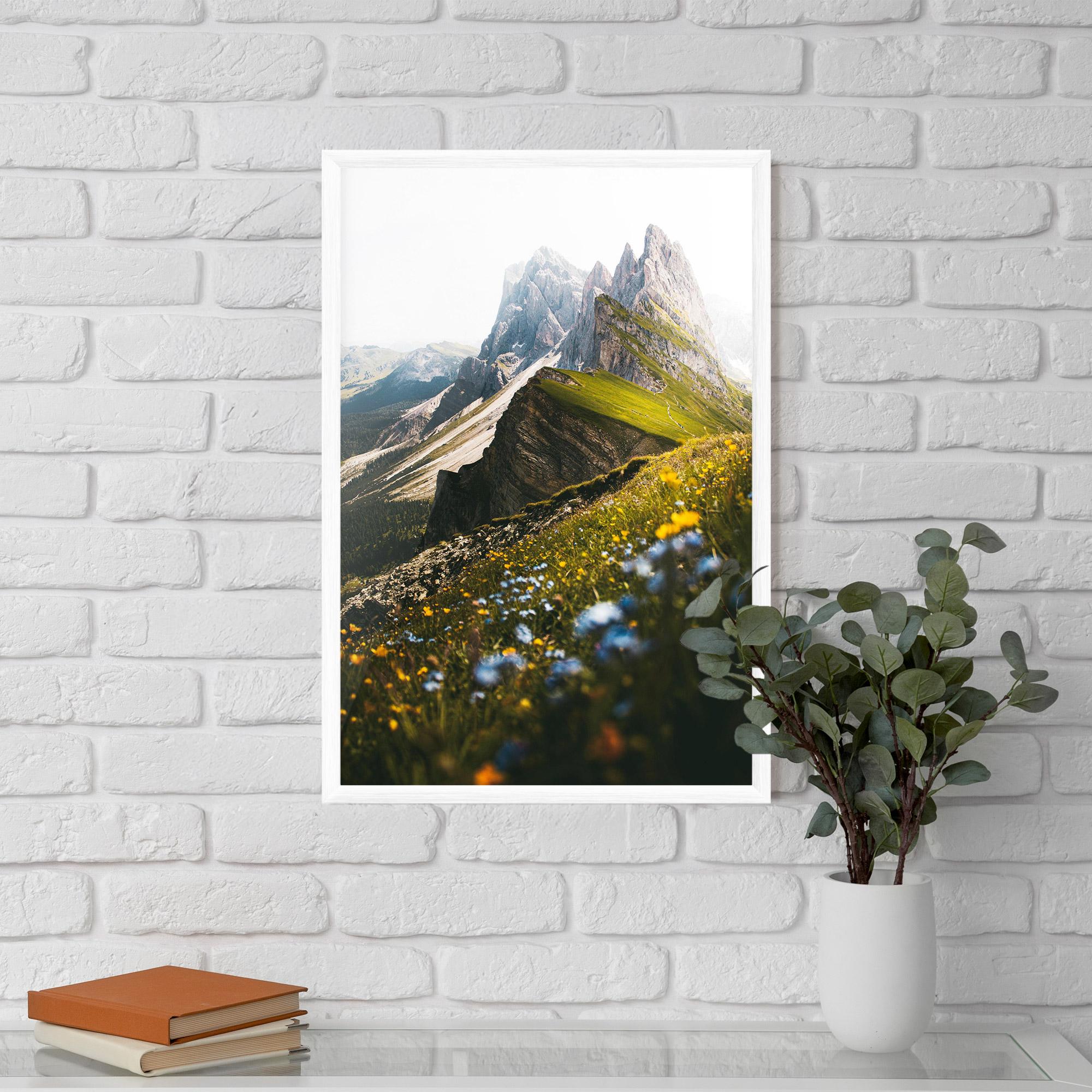 Gerahmte Poster Foggy Mountain View mockup 5