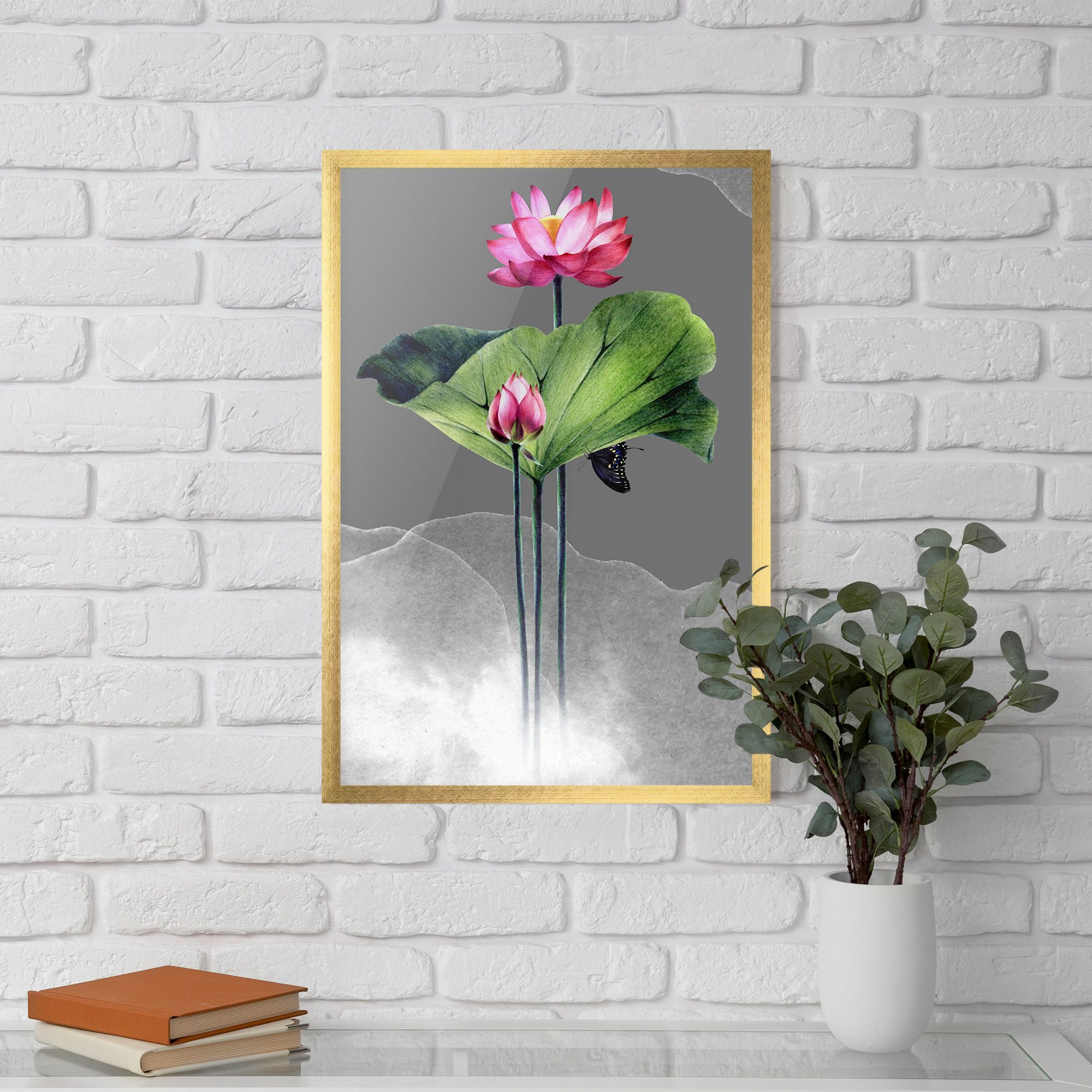 Pink Lotus Art mockup 5