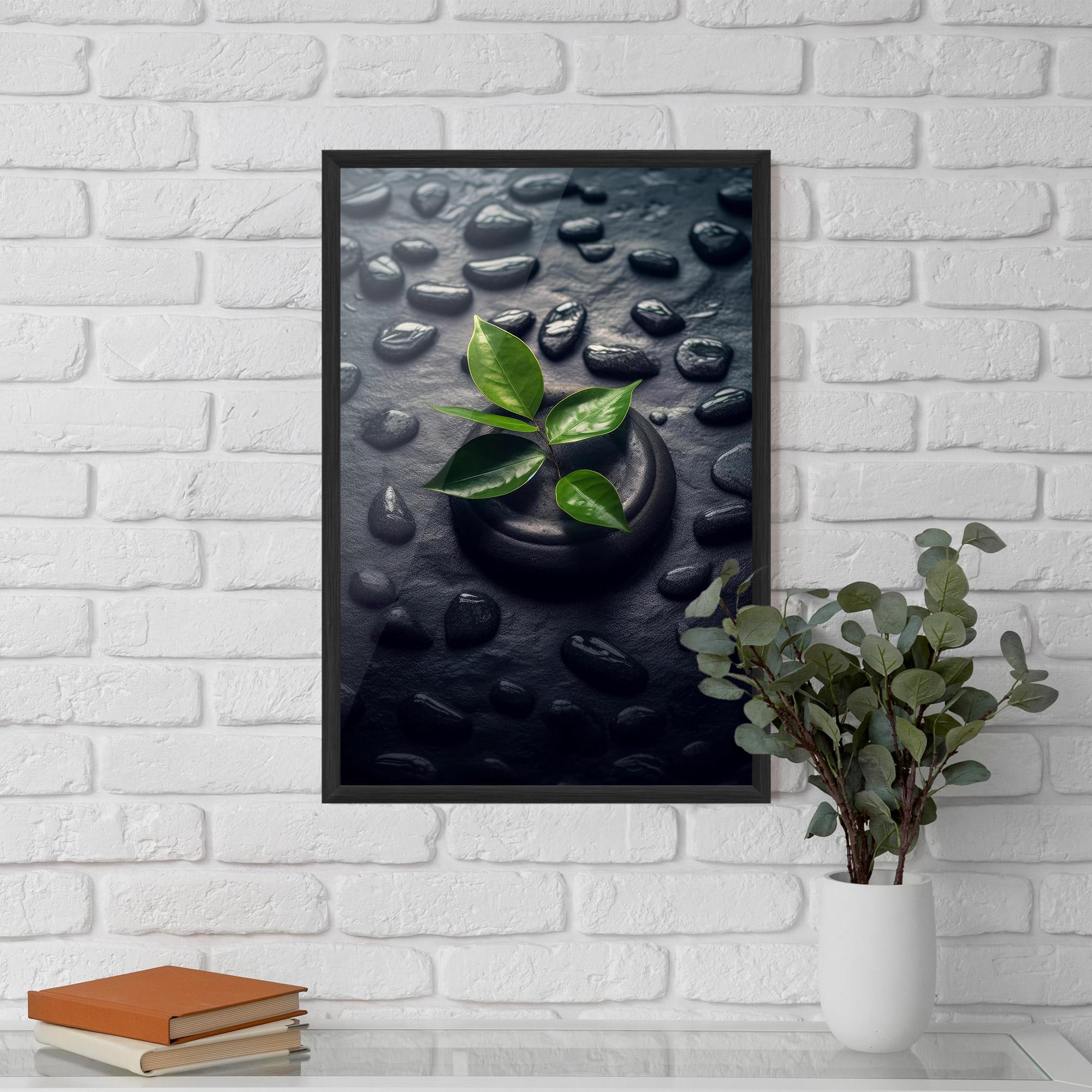 Gerahmte Poster Realistic Spa Leaf mockup 5