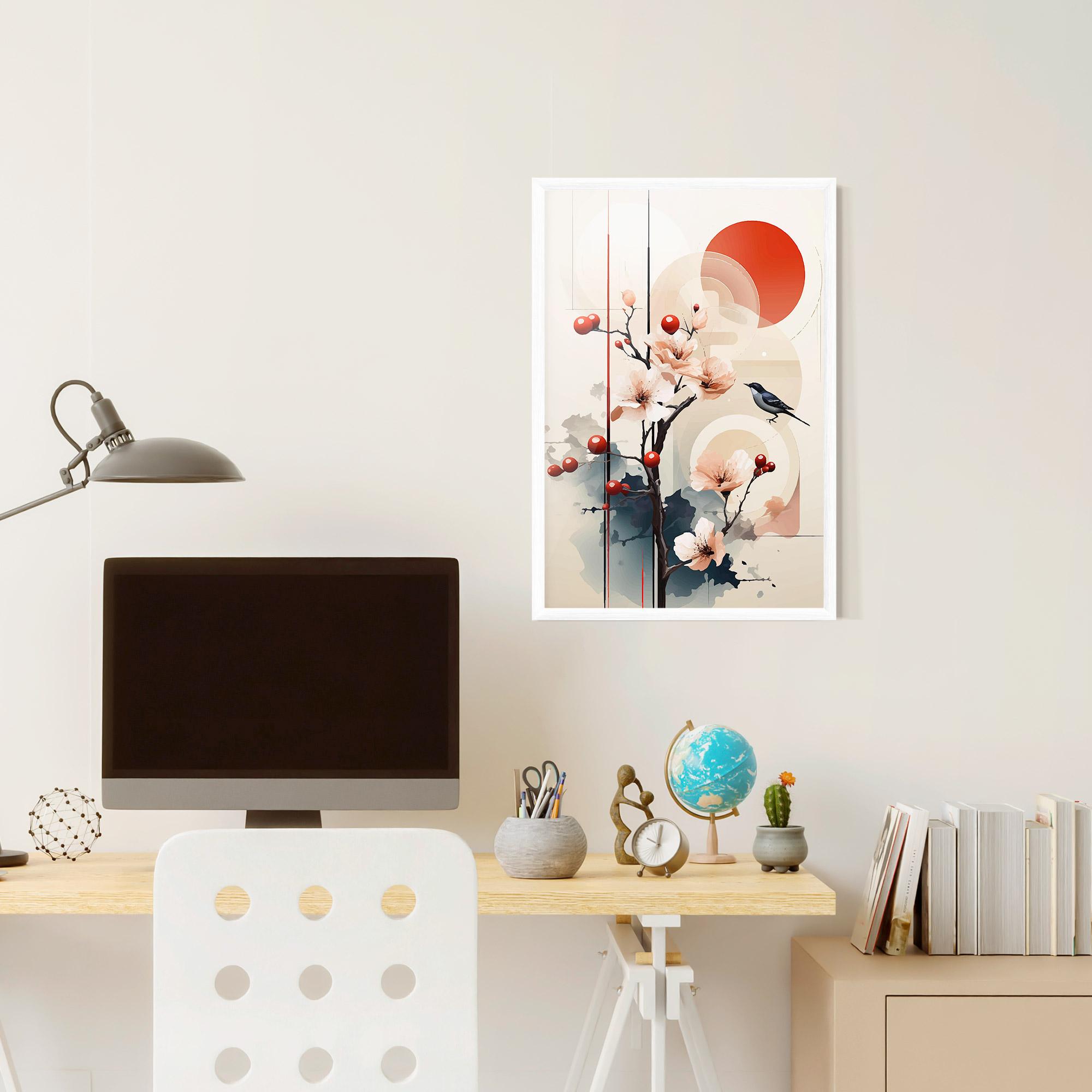 Gerahmte Poster Cream Nature mockup 6