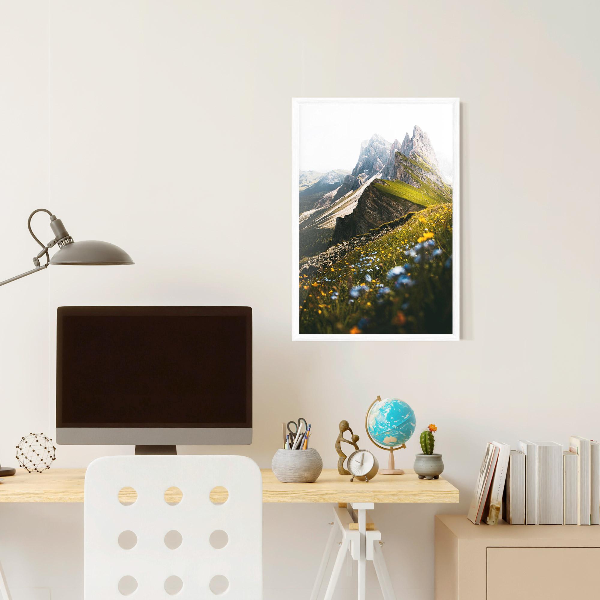 Gerahmte Poster Foggy Mountain View mockup 6