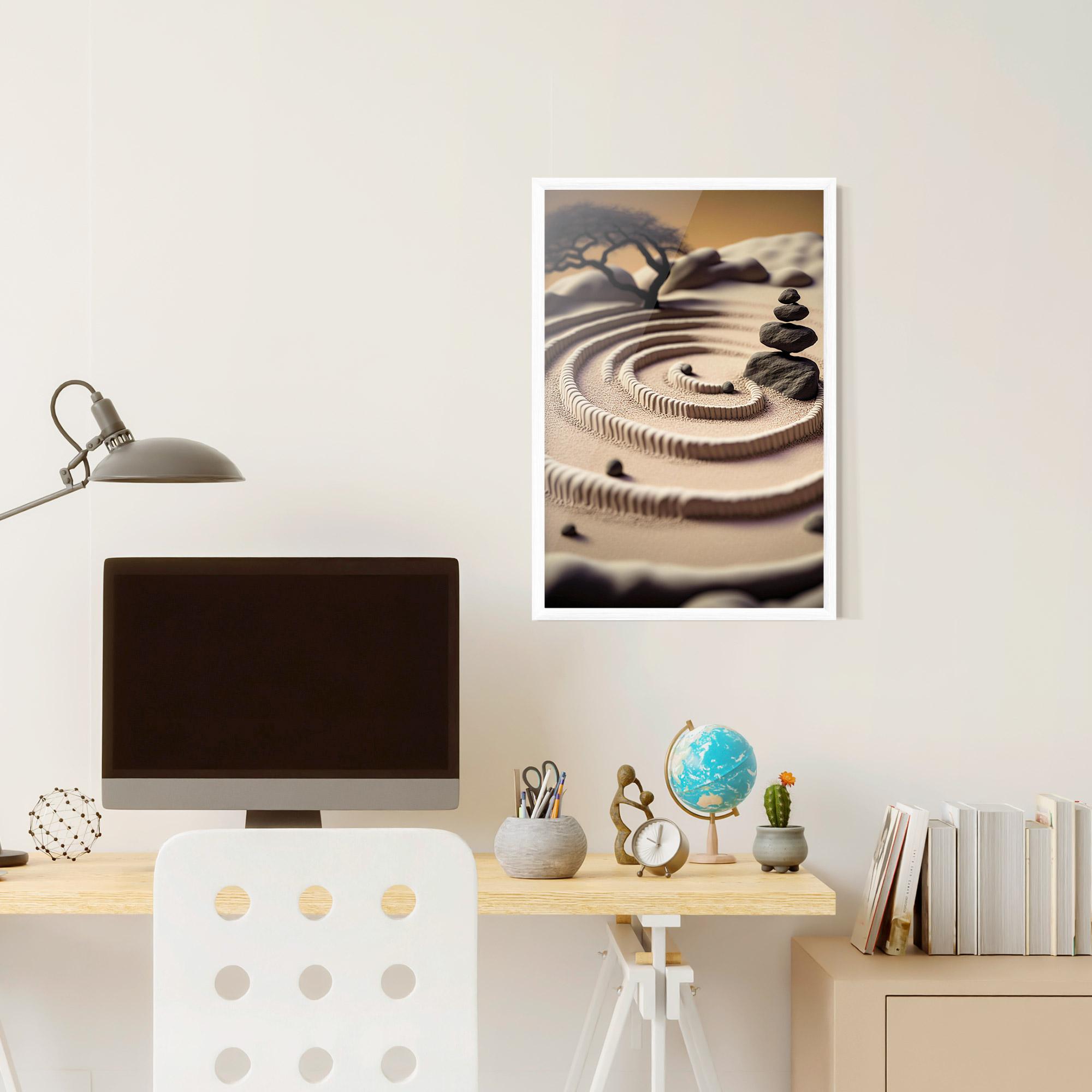 Gerahmte Poster Japanese Zen Garden mockup 6
