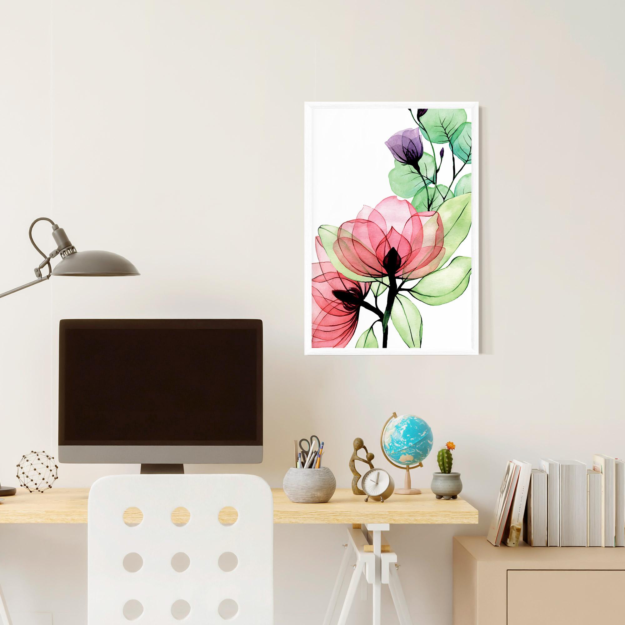 Gerahmte Poster Pink Green Nature mockup 6