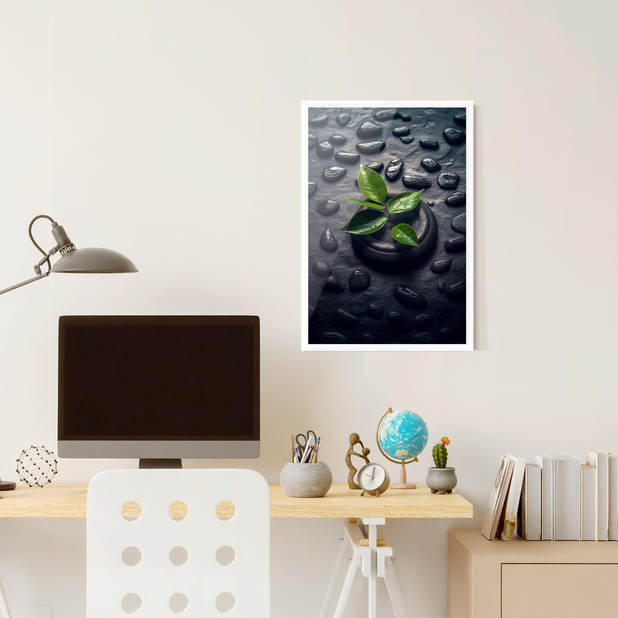 Gerahmte Poster Realistic Spa Leaf mockup 6