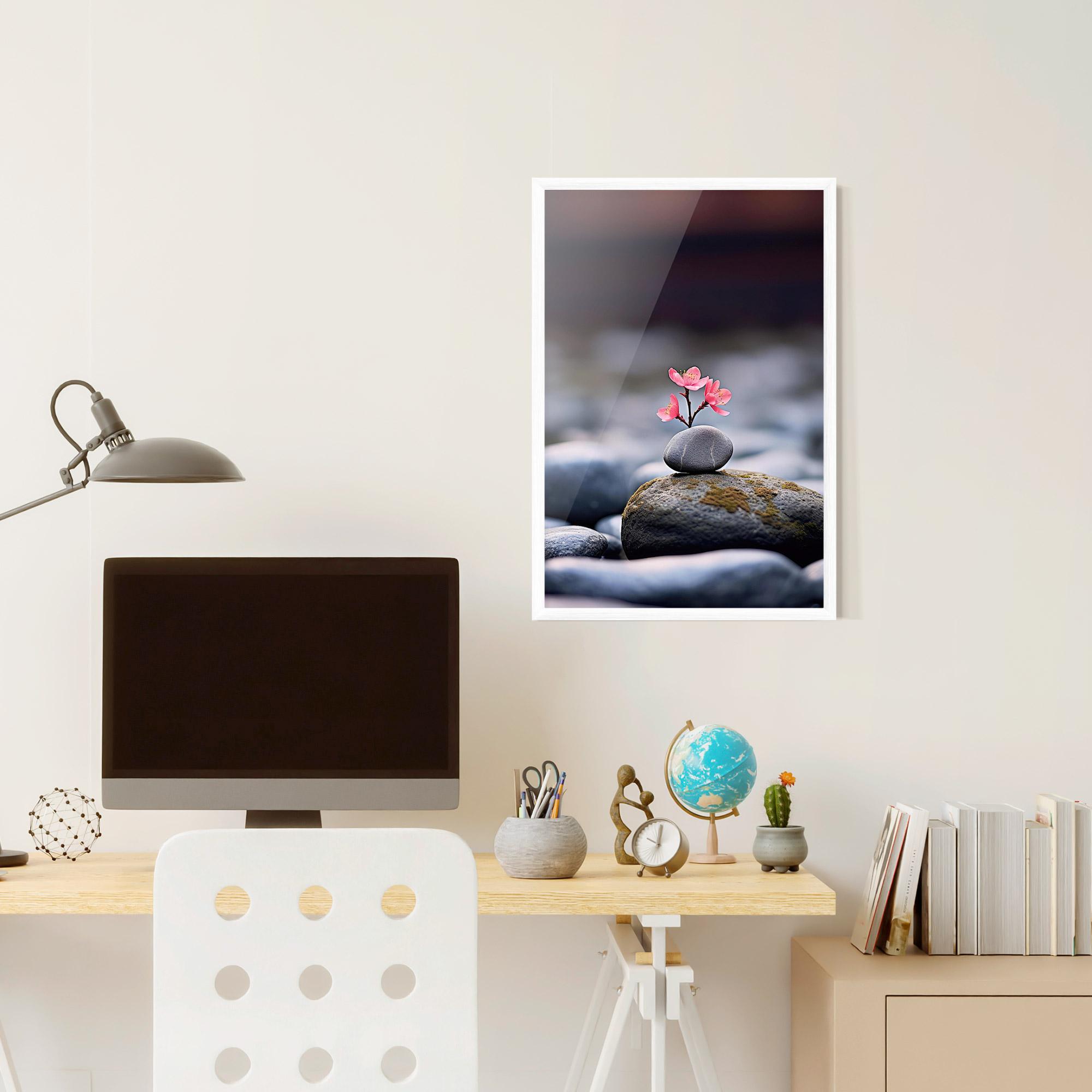 Gerahmte Poster Tiny Flower Rock mockup 6