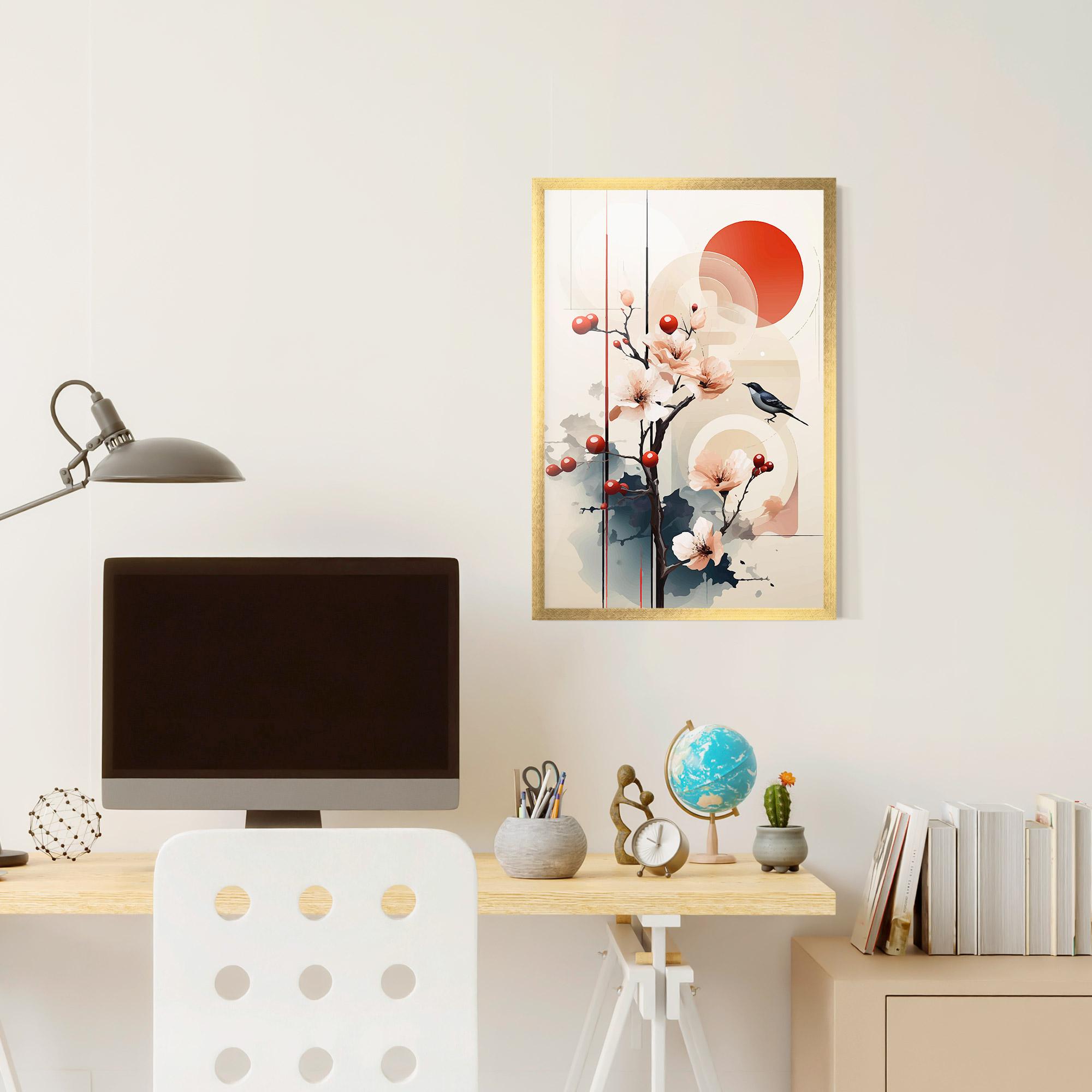 Gerahmte Poster Cream Nature mockup 6