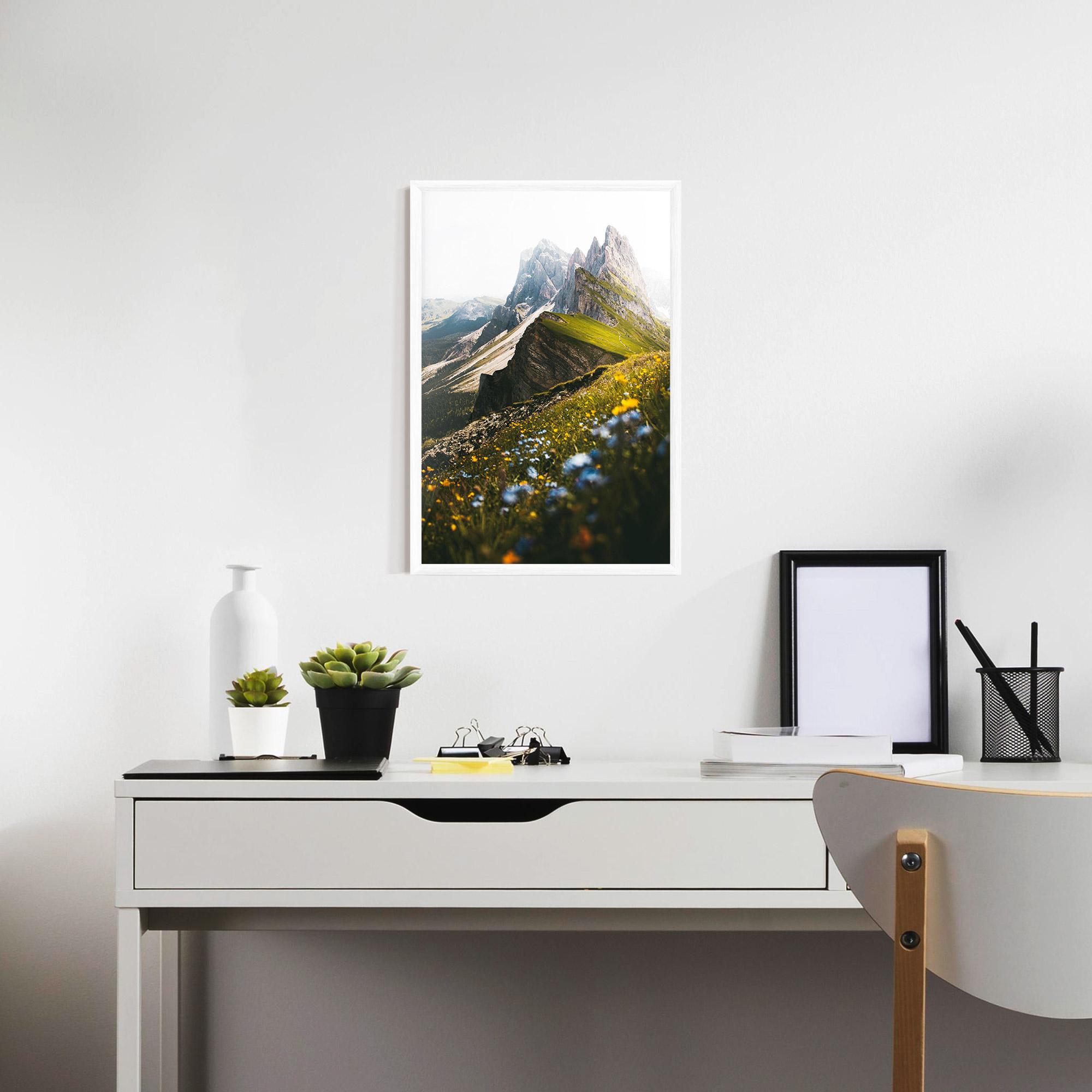 Gerahmte Poster Foggy Mountain View mockup 7