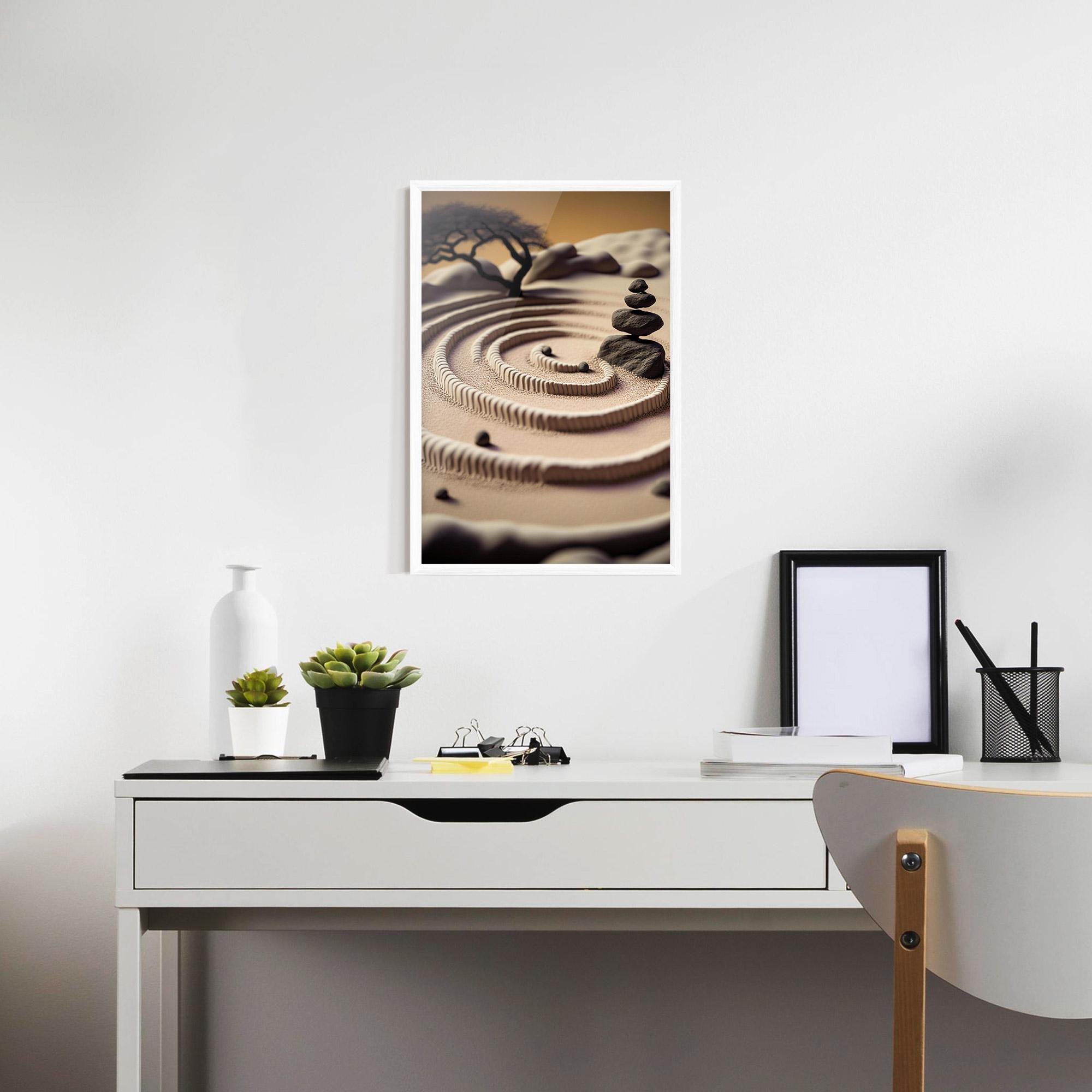 Gerahmte Poster Japanese Zen Garden mockup 7