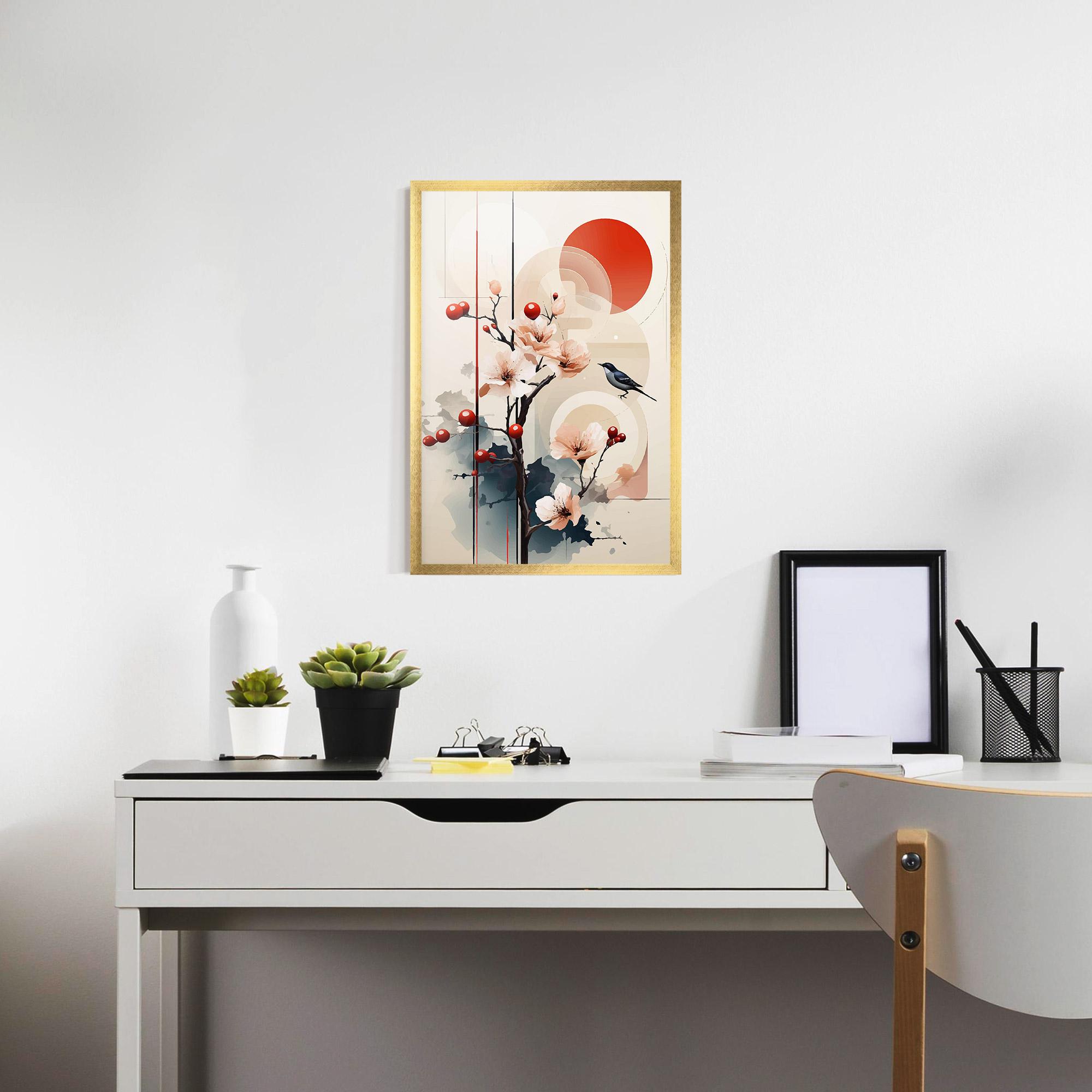 Gerahmte Poster Cream Nature mockup 7