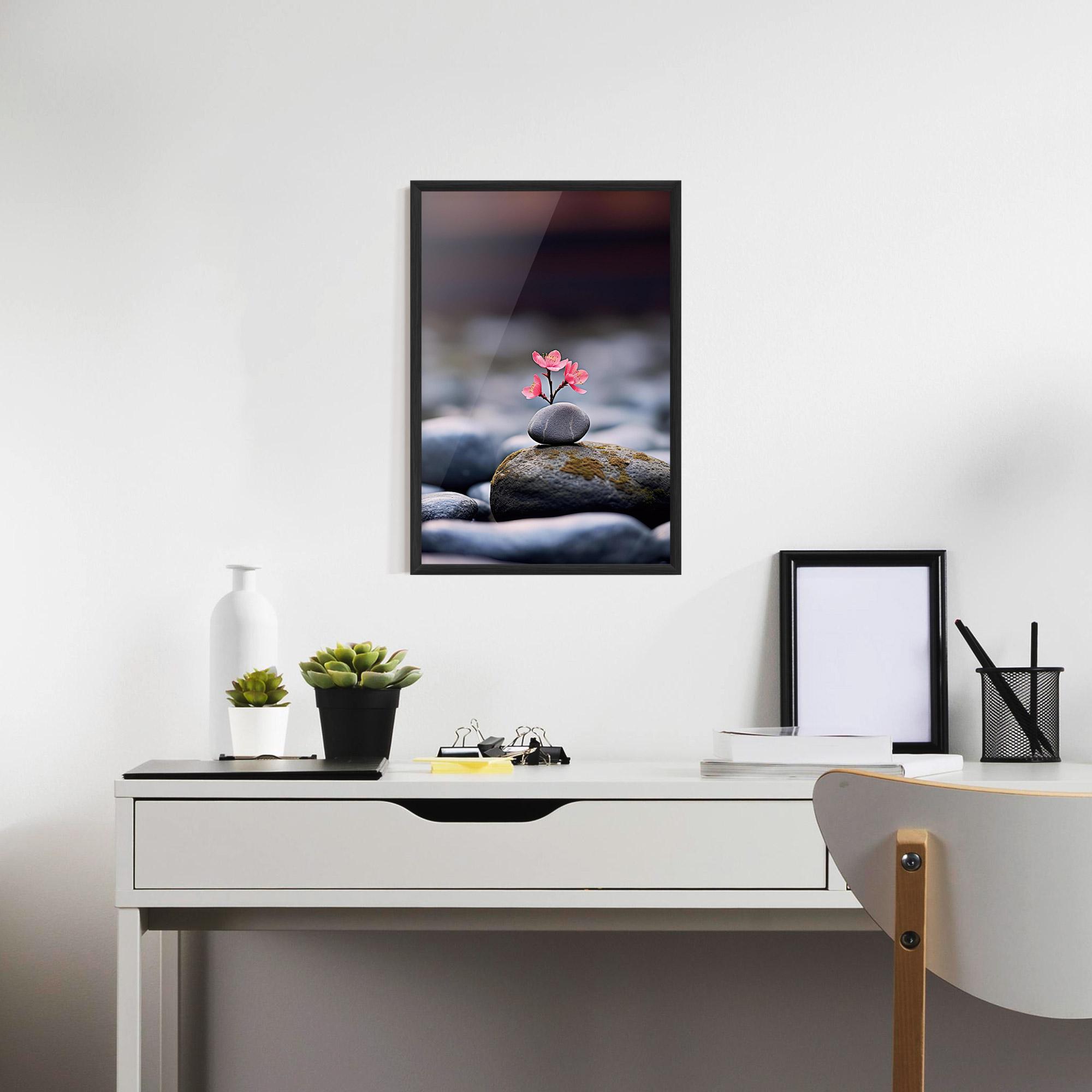 Gerahmte Poster Tiny Flower Rock mockup 7