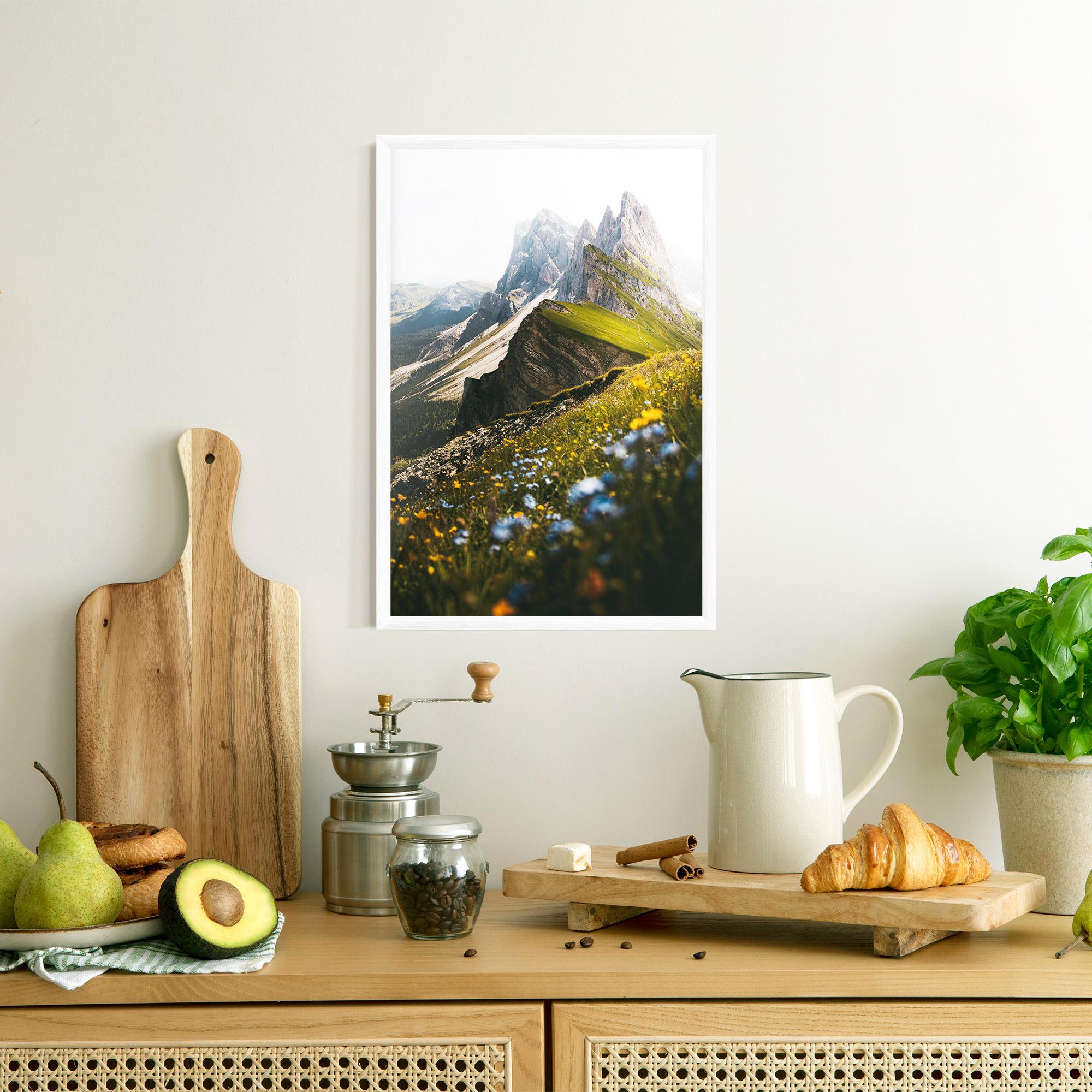 Gerahmte Poster Foggy Mountain View mockup 8