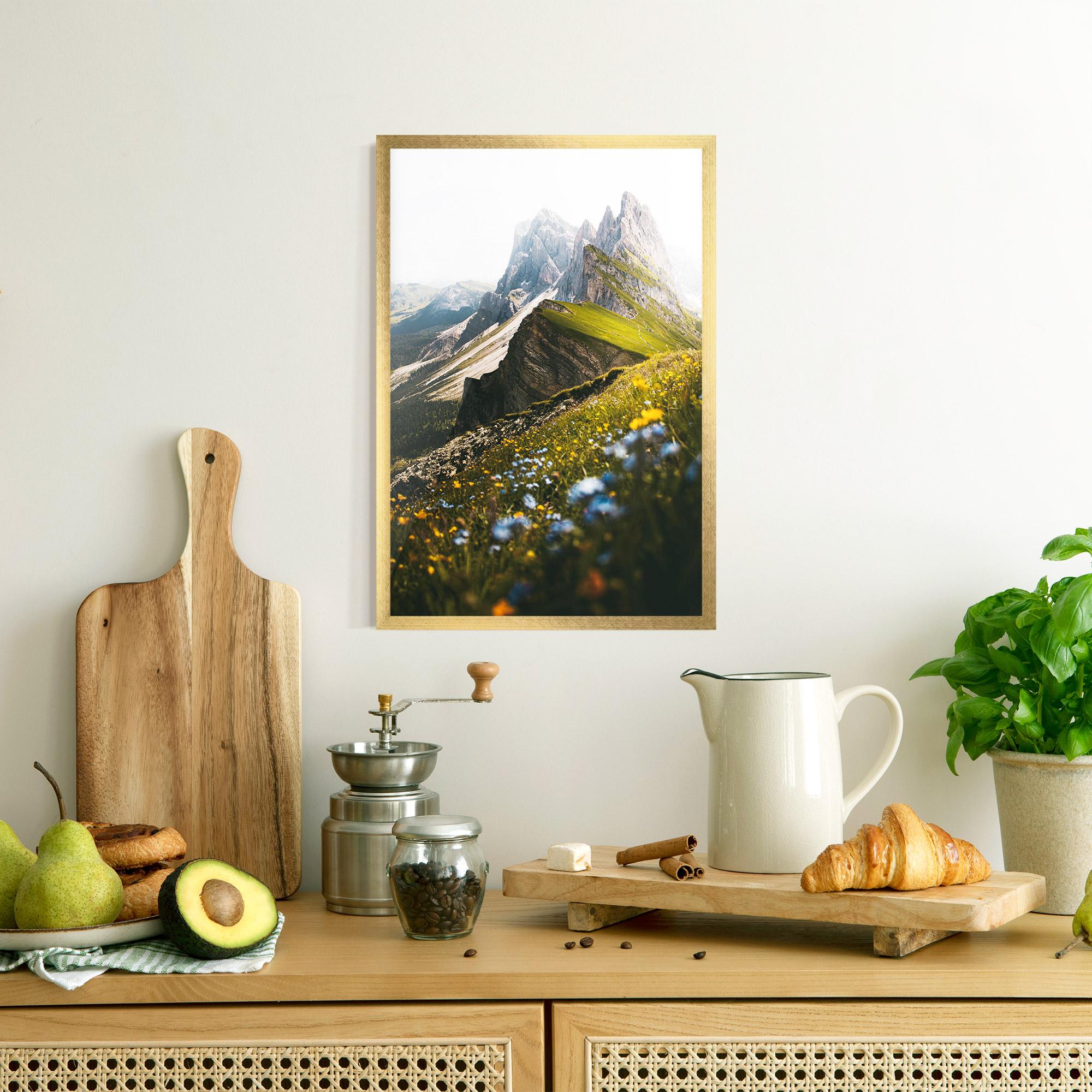 Gerahmte Poster Foggy Mountain View mockup 8