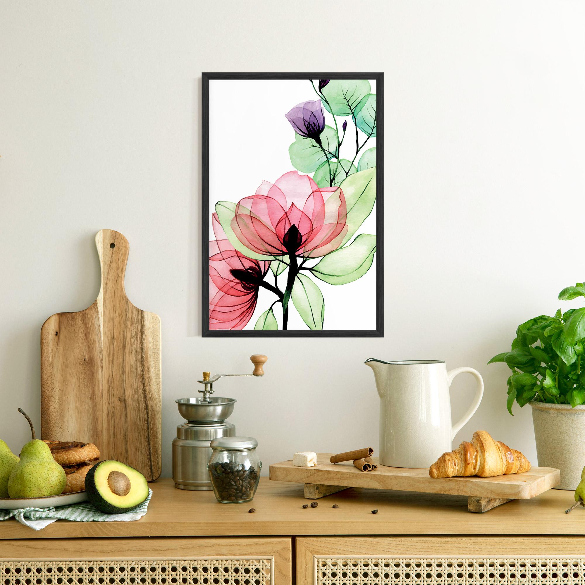 Gerahmte Poster Pink Green Nature mockup 8