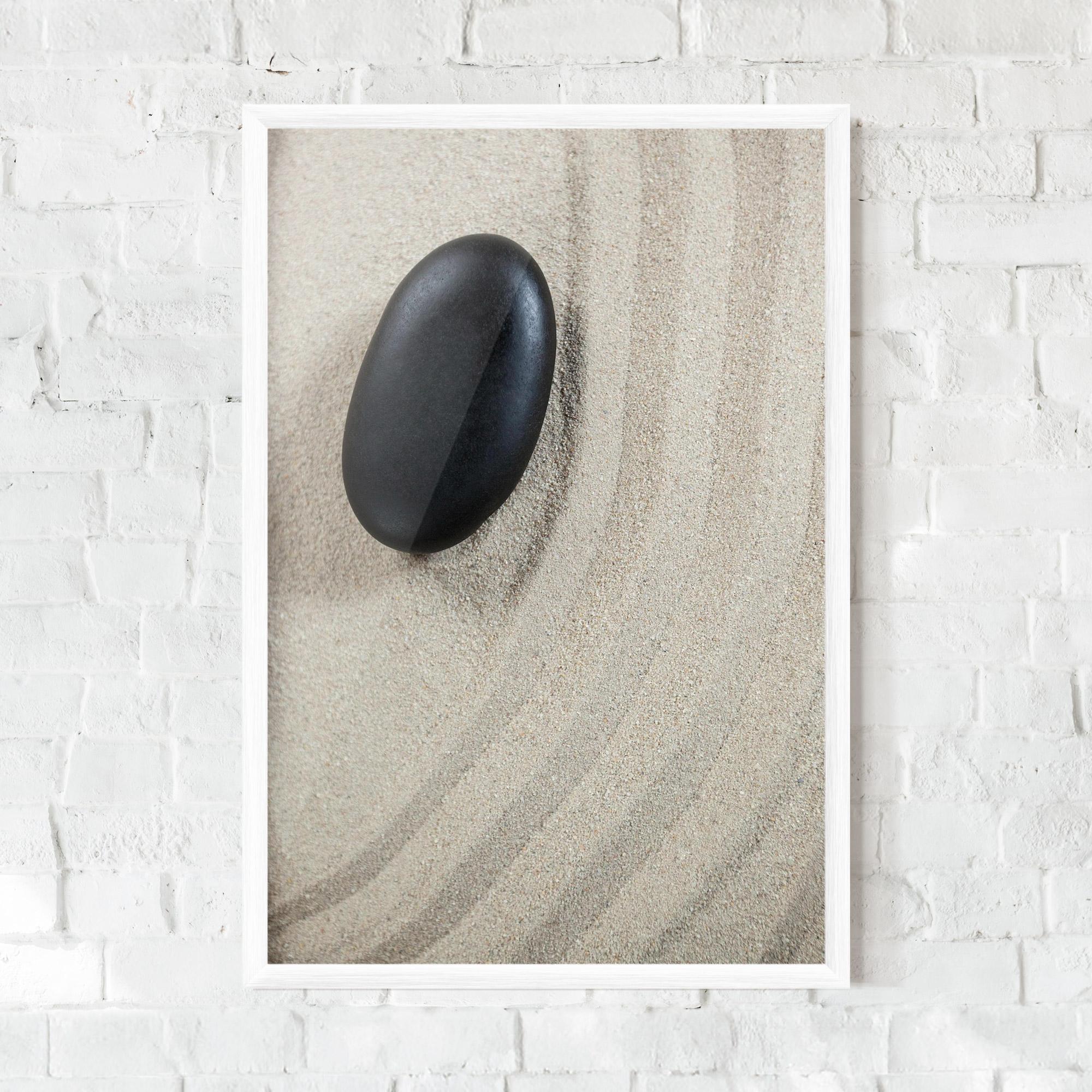 Gerahmte Poster Black Pebble mockup 0