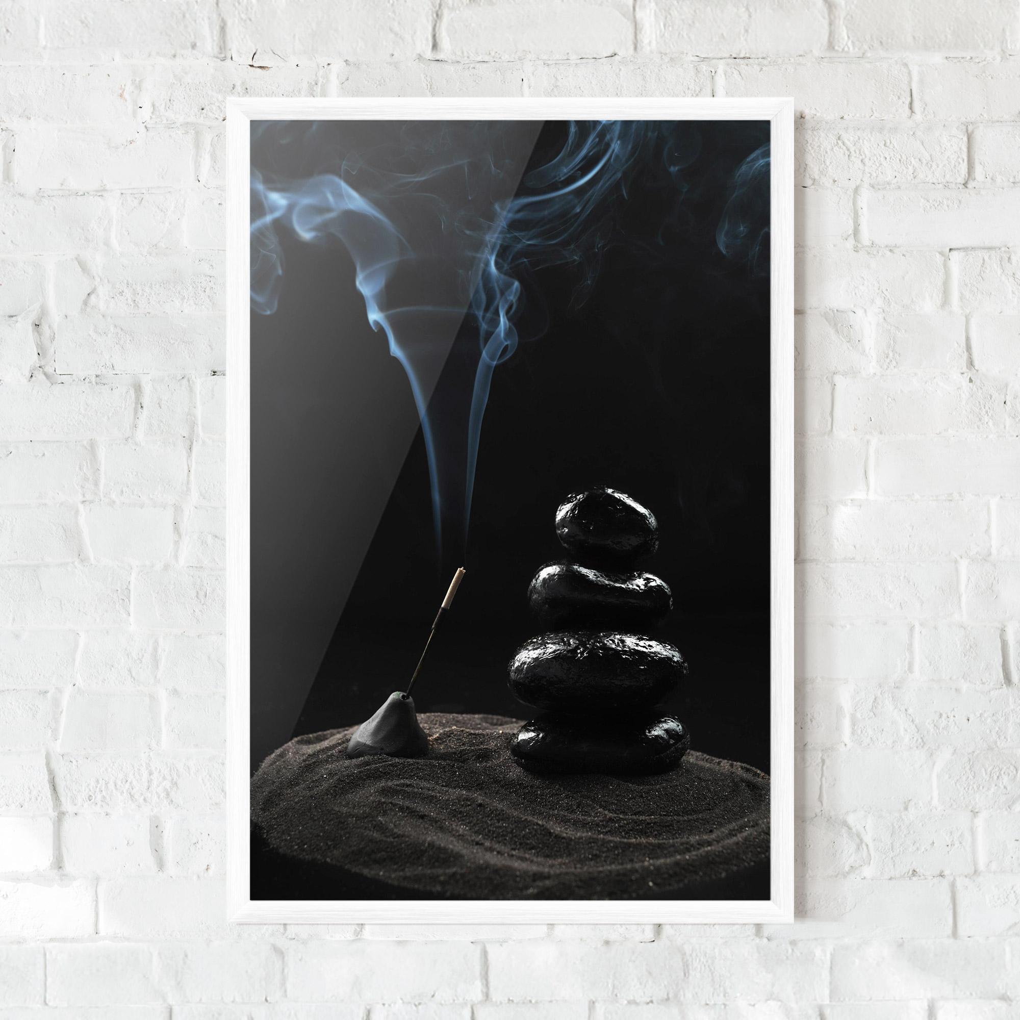 Gerahmte Poster Meditation Stones mockup 0