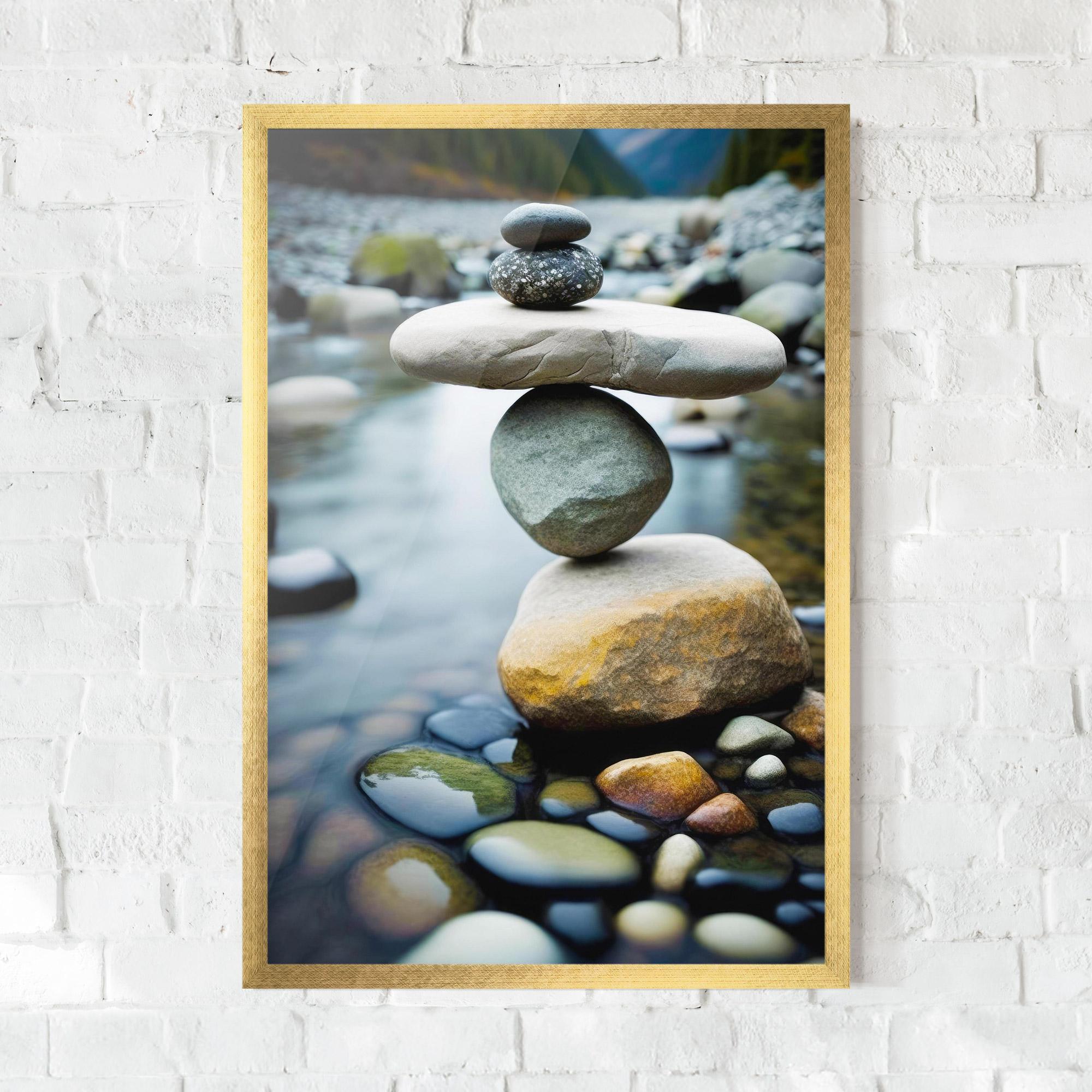 Gerahmte Poster Balanced Rocks mockup 0