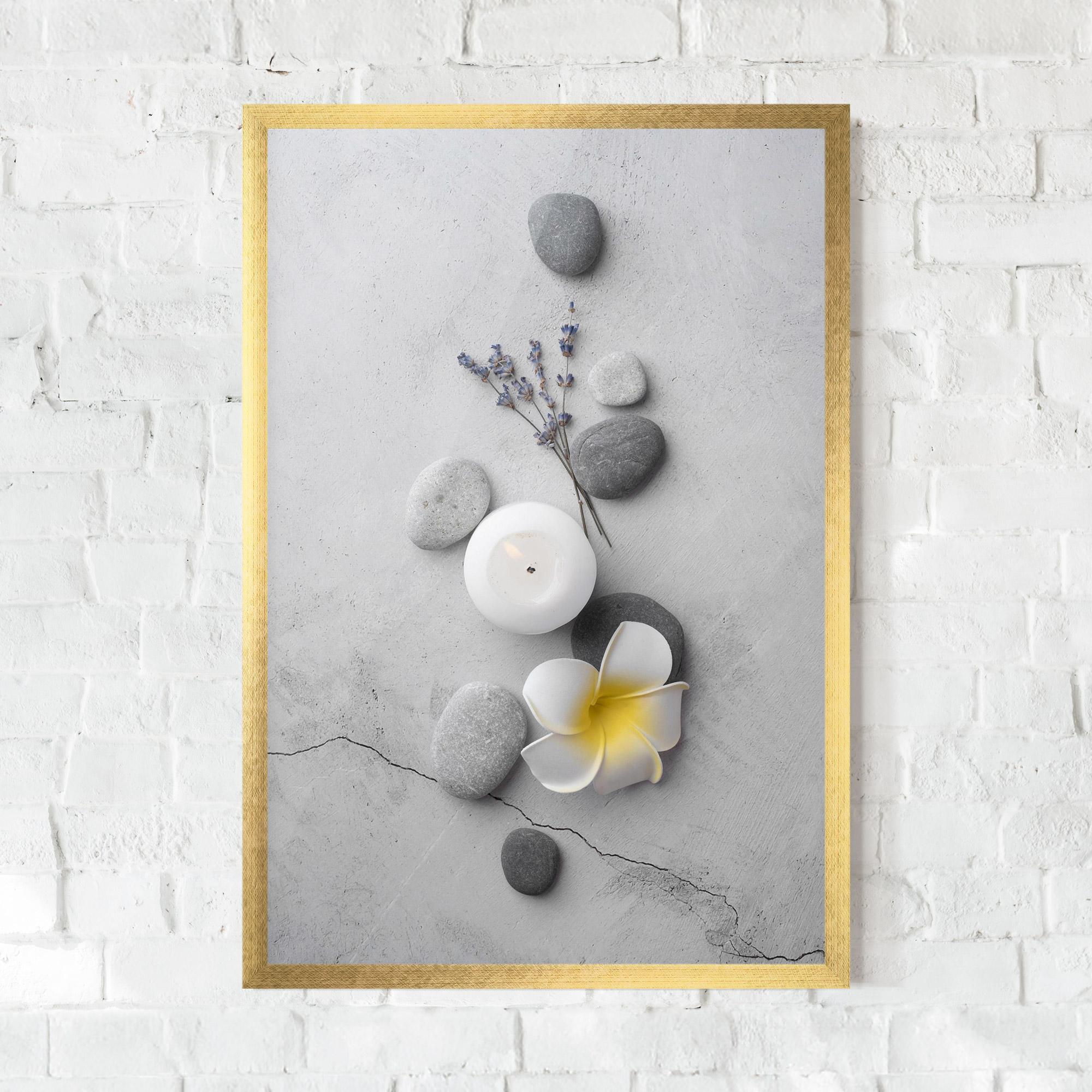 Gerahmte Poster Feng Shui Stones mockup 0