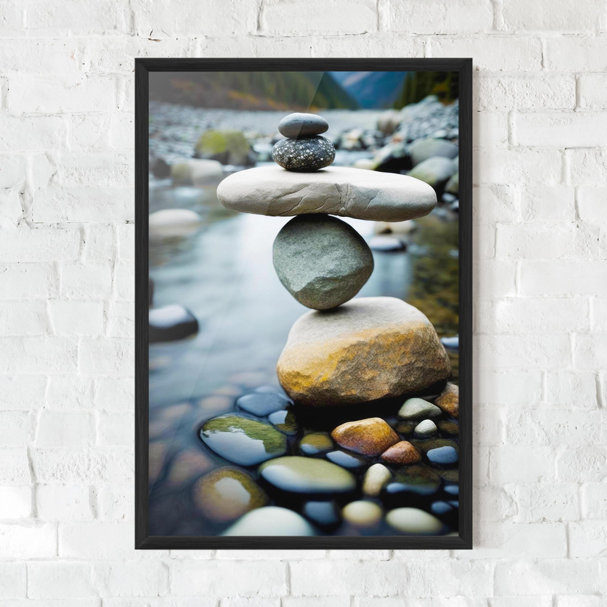 Gerahmte Poster Balanced Rocks mockup 0