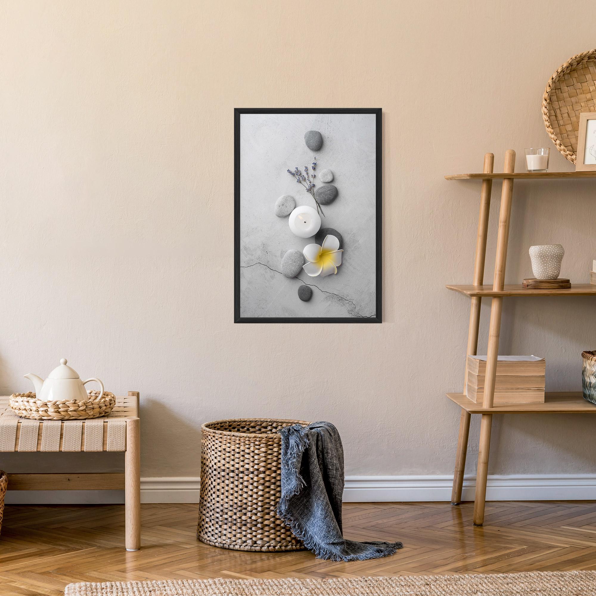 Gerahmte Poster Feng Shui Stones mockup 9