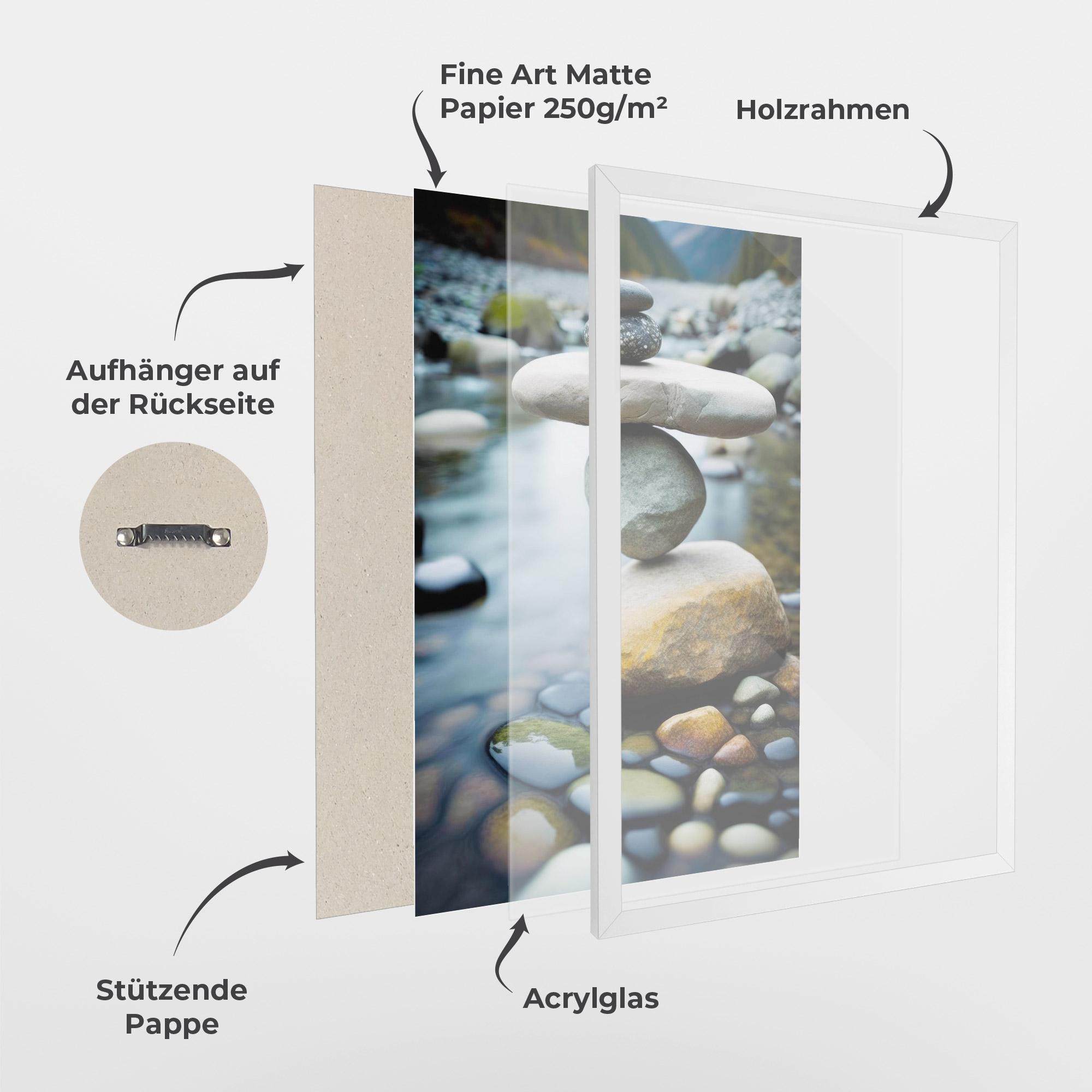 Gerahmte Poster Balanced Rocks mockup 1