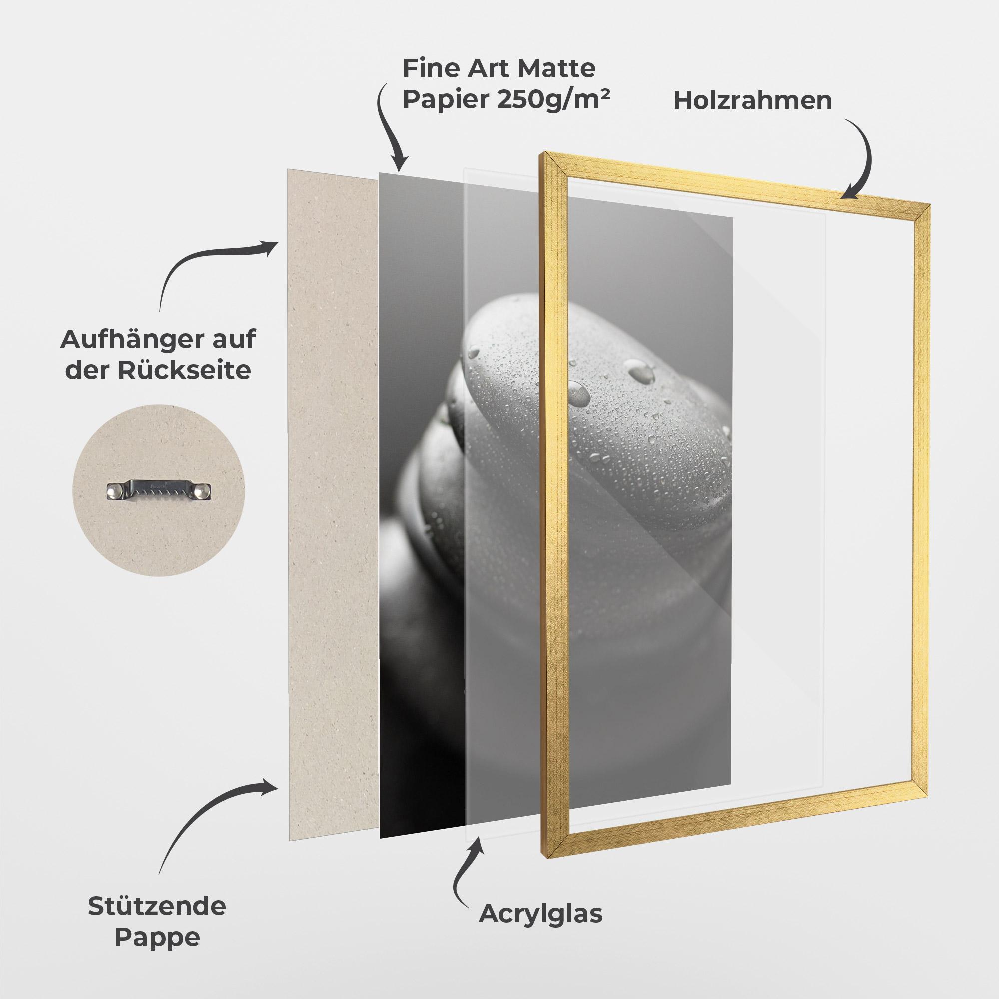 Gerahmte Poster Beautiful Stones mockup 1