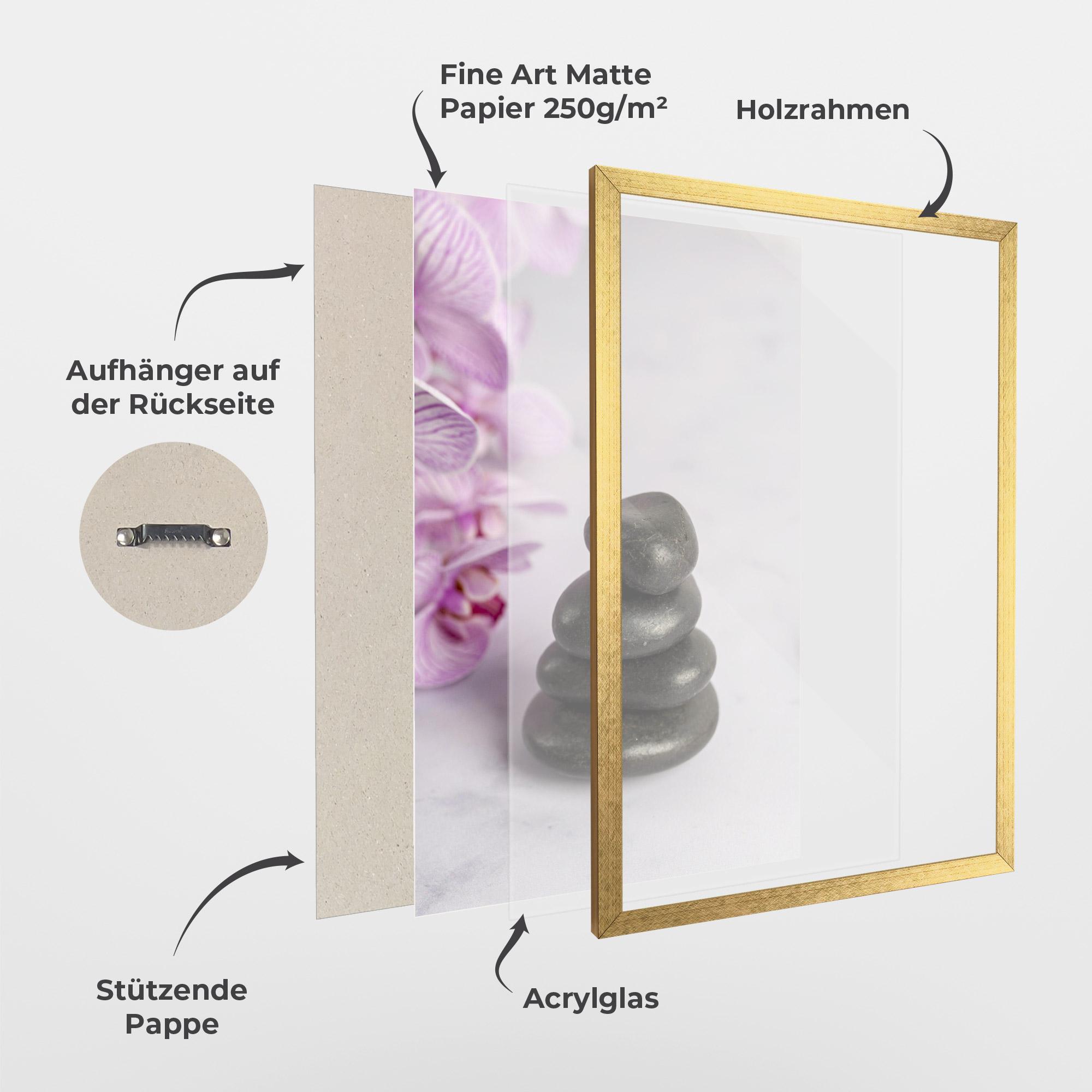 Gerahmte Poster Small Stones mockup 1